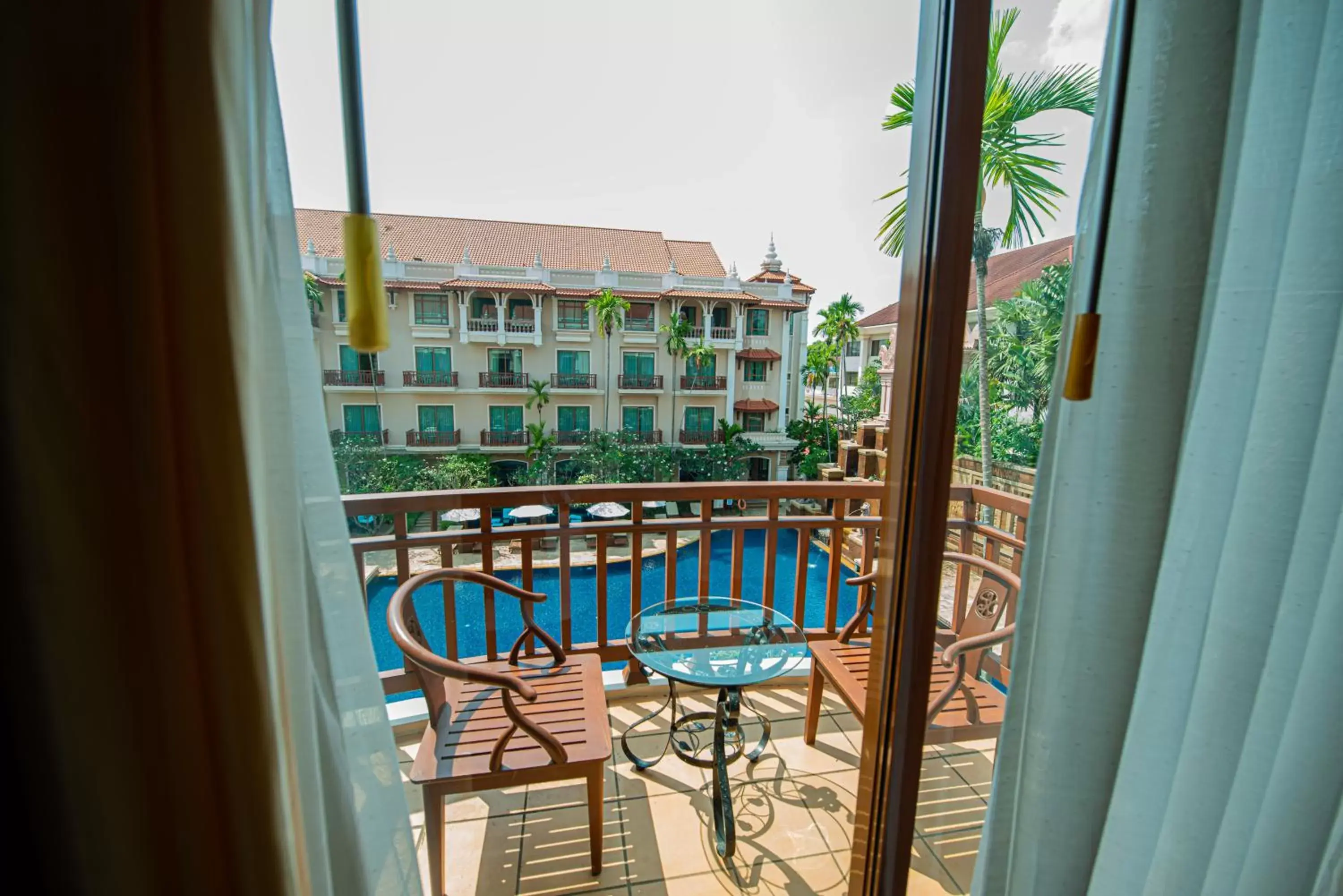 Balcony/Terrace, Pool View in Sokha Angkor Resort