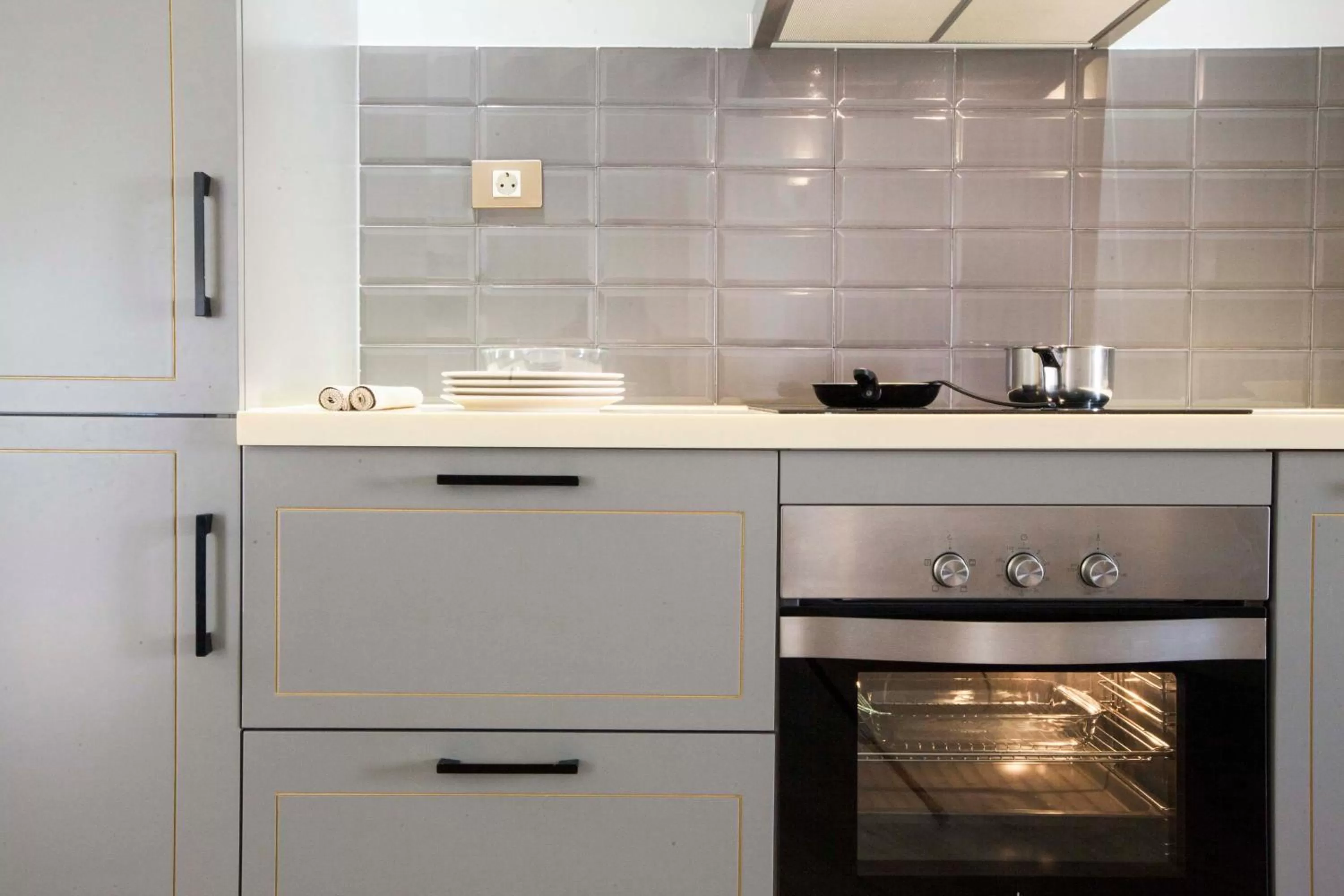 Kitchen or kitchenette in Blue Windows House Apartamentos & Suites