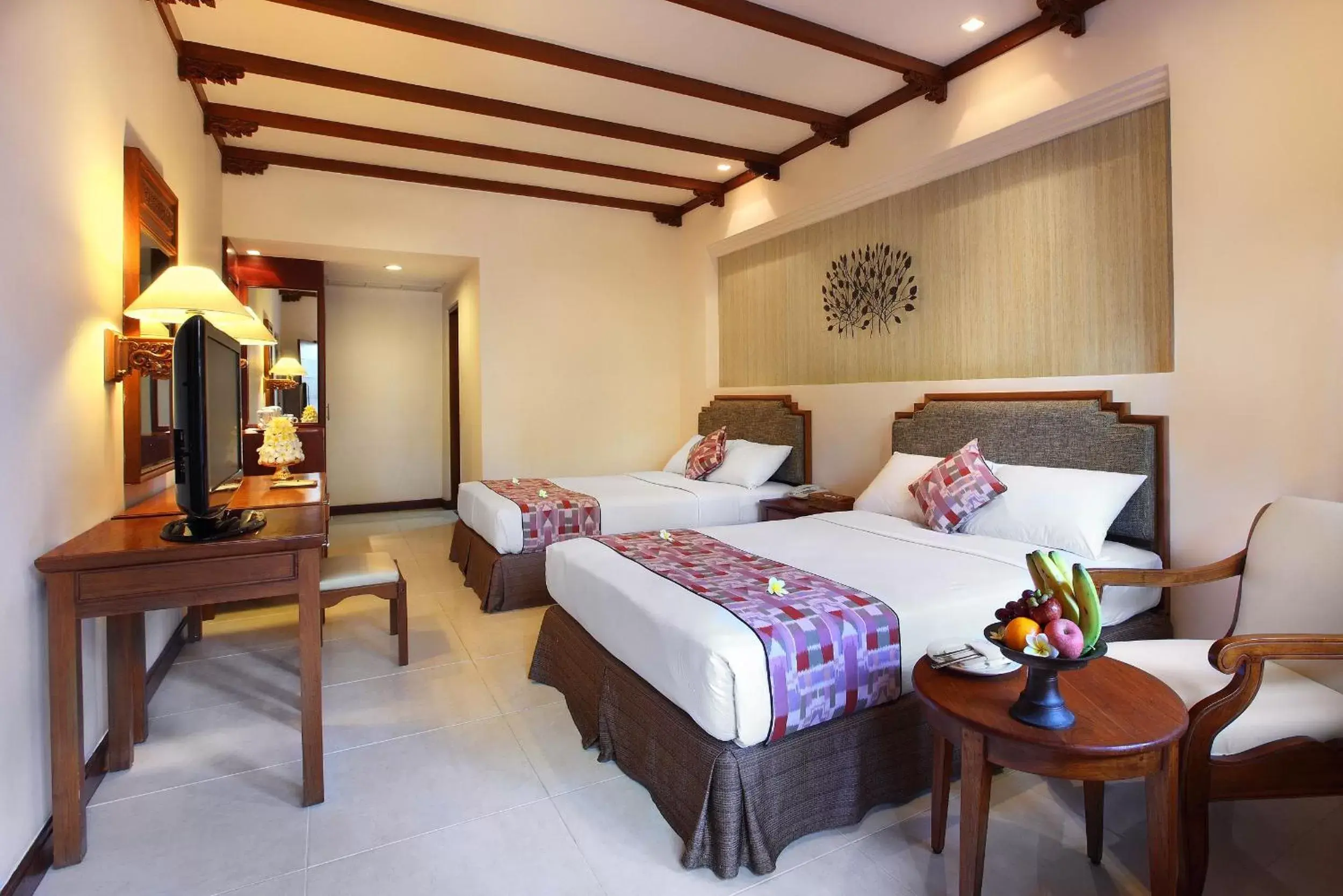 Bed in Bali Mandira Beach Resort & Spa