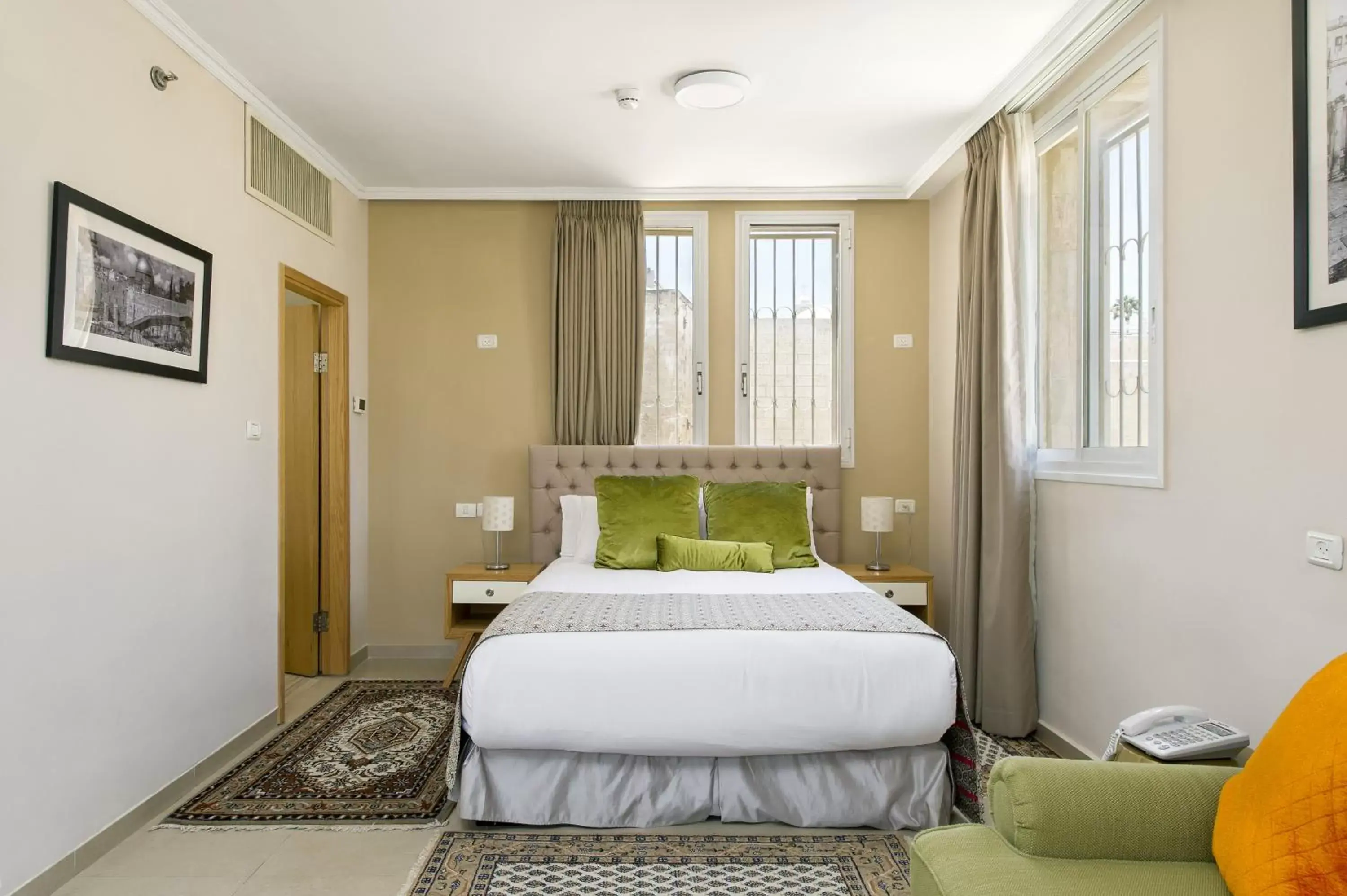 Bed in The Sephardic House Hotel in The Jewish Quarter