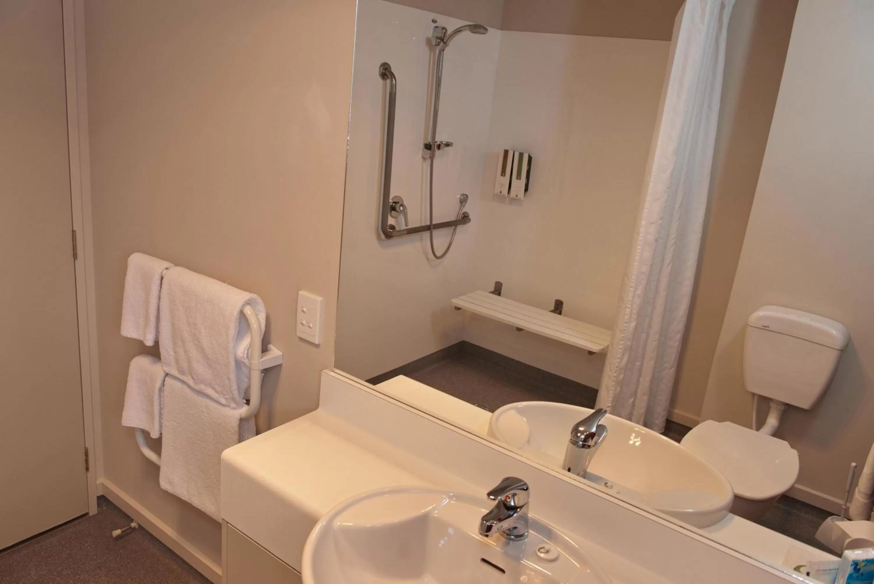 Shower in The Suites Ashburton