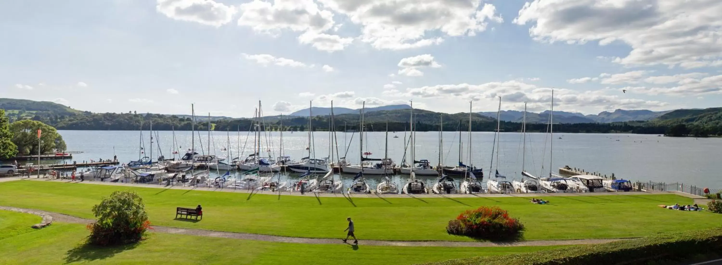 Natural landscape in Low Wood Bay