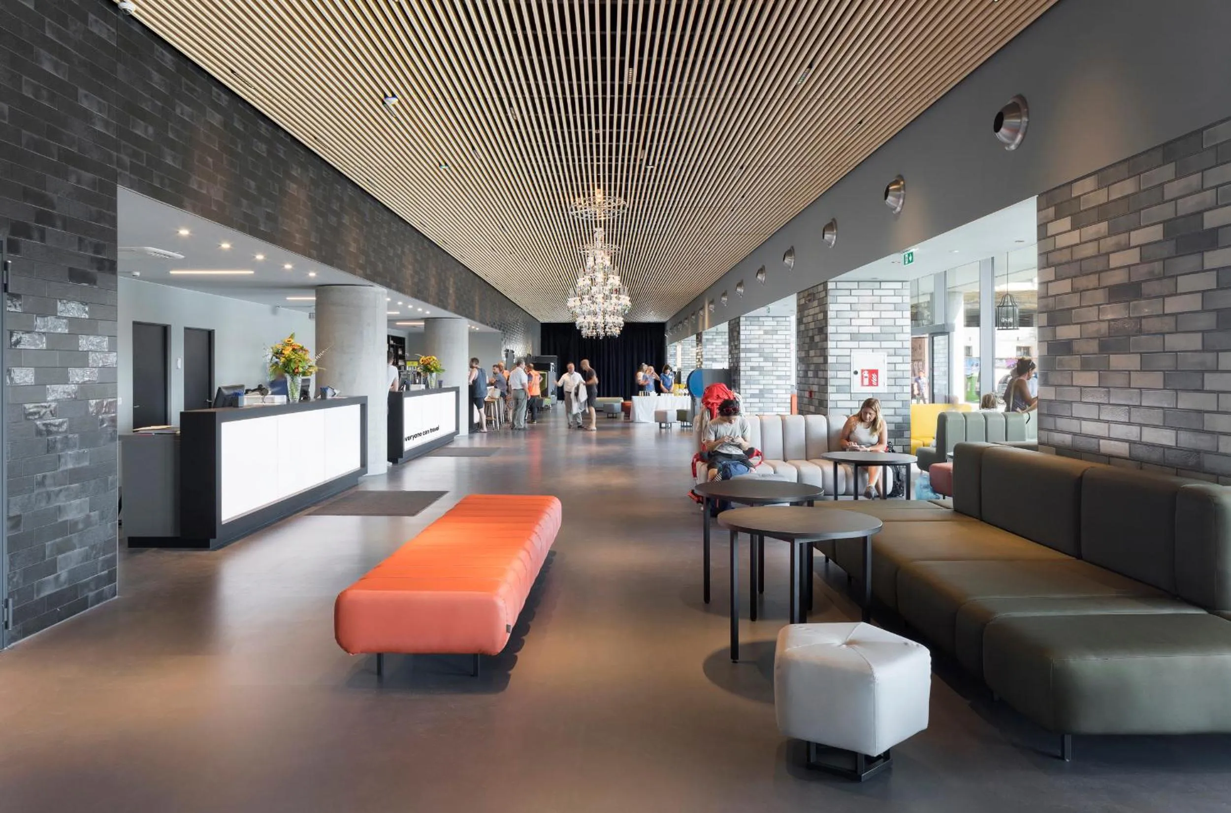 Lobby or reception in a&o Hostel Venezia Mestre