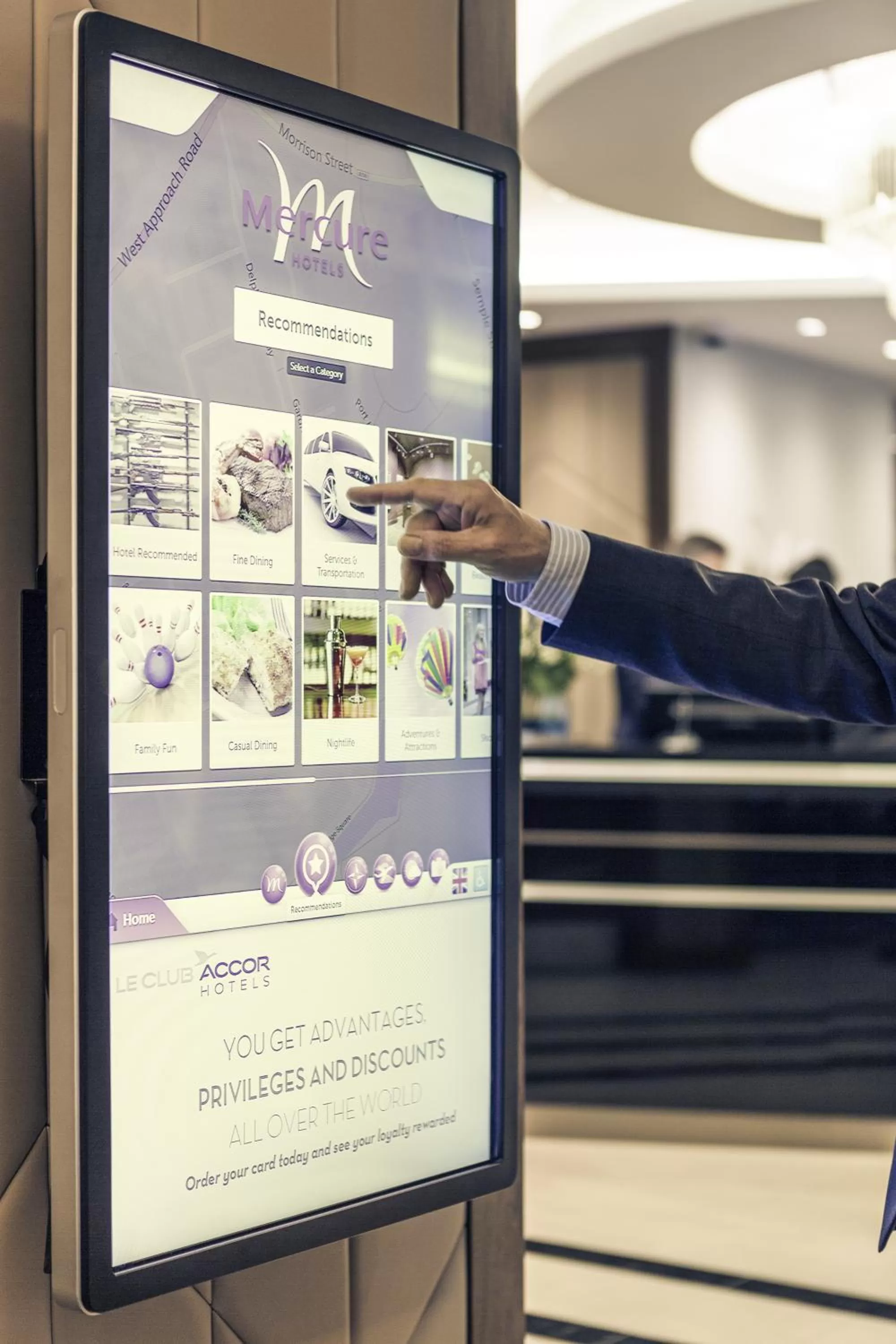 Lobby or reception in Mercure Edinburgh Haymarket