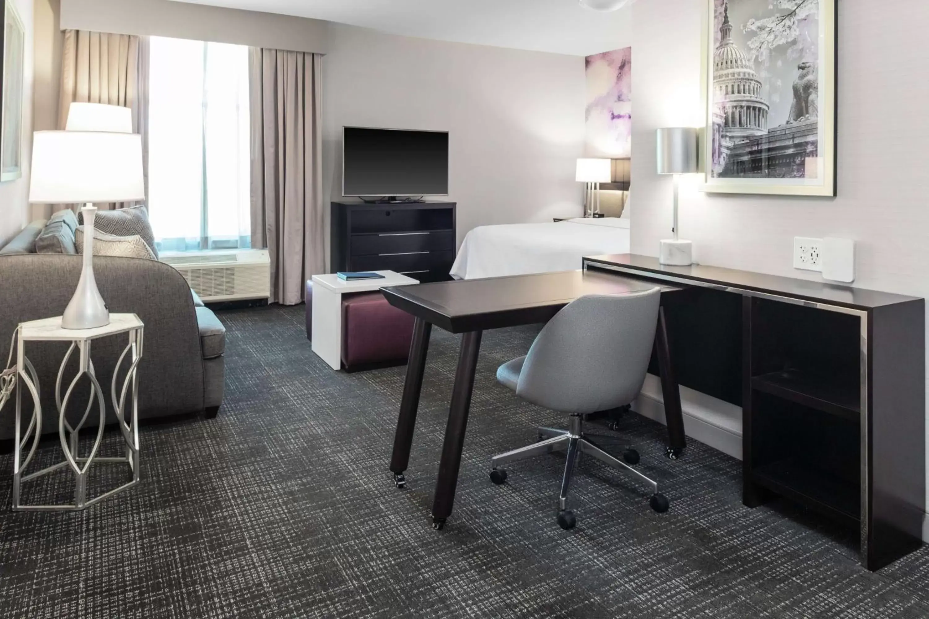 Bedroom, Seating Area in Homewood Suites By Hilton Largo Washington Dc