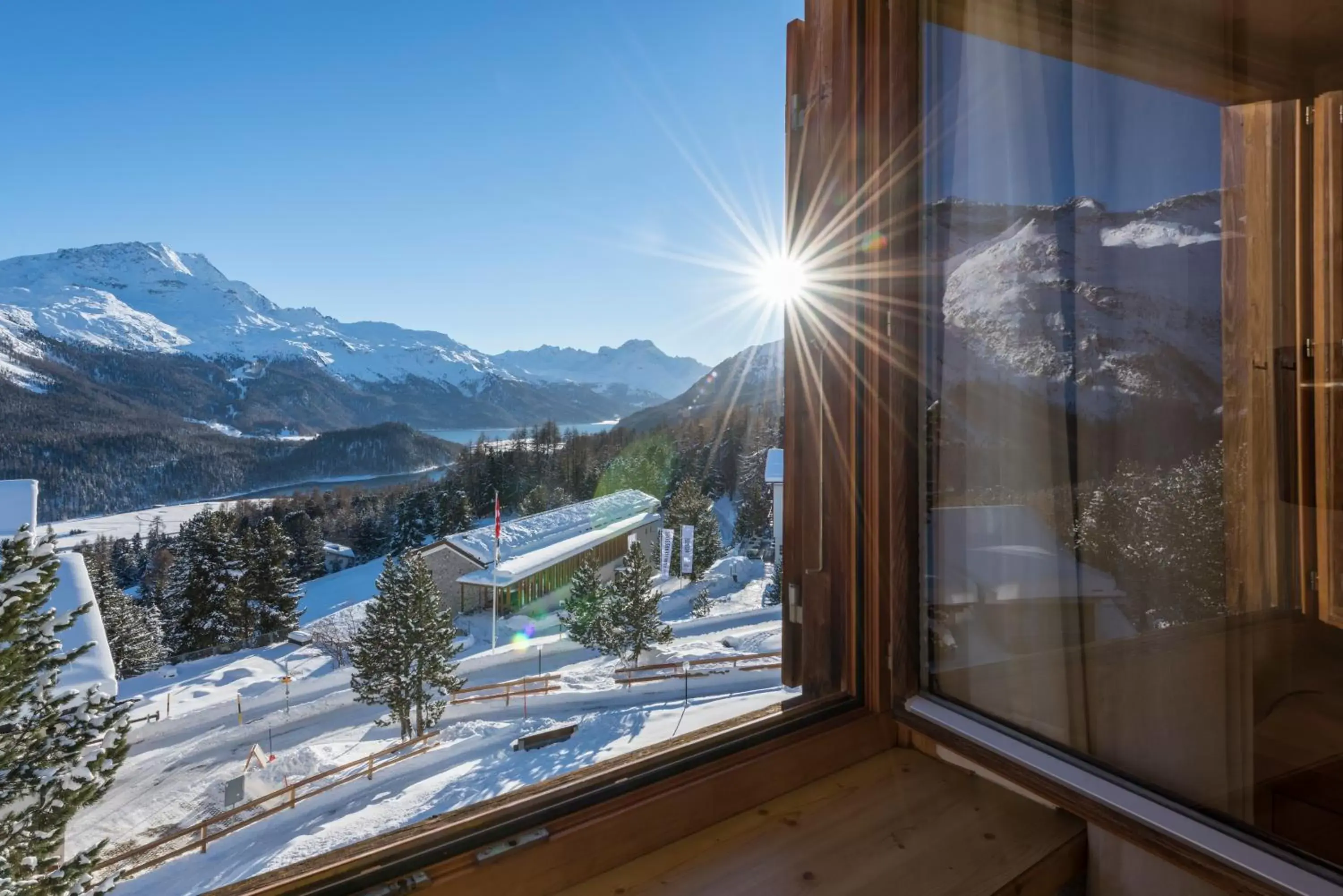 Bird's eye view, Mountain View in Berghotel Randolins