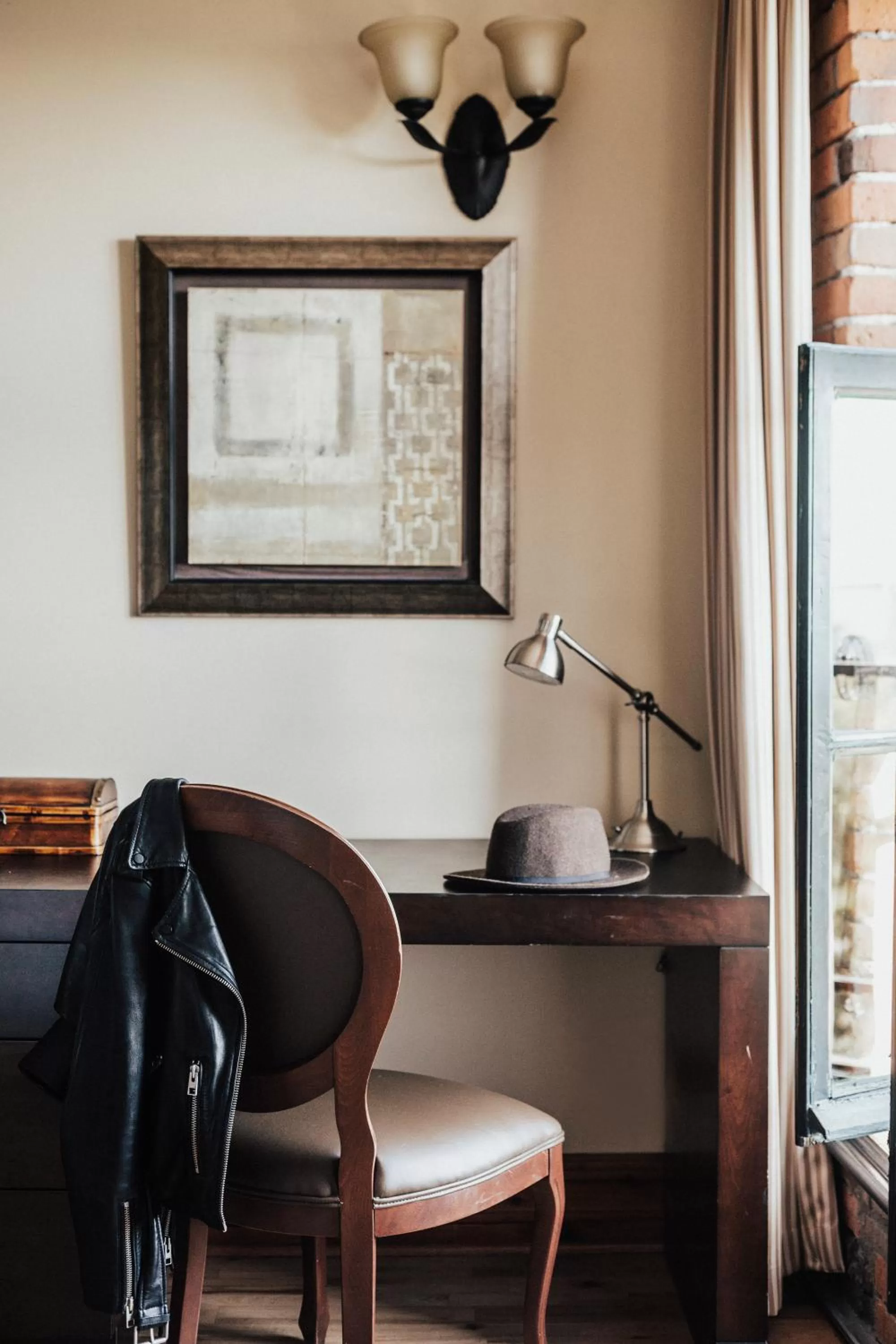 Seating area in Auberge du Vieux Port by Gray Collection
