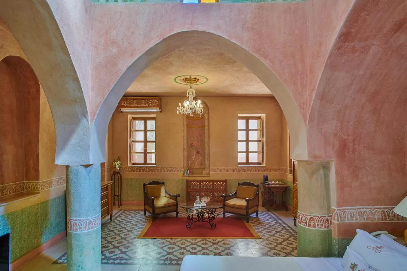 Living room in Al Moudira Hotel