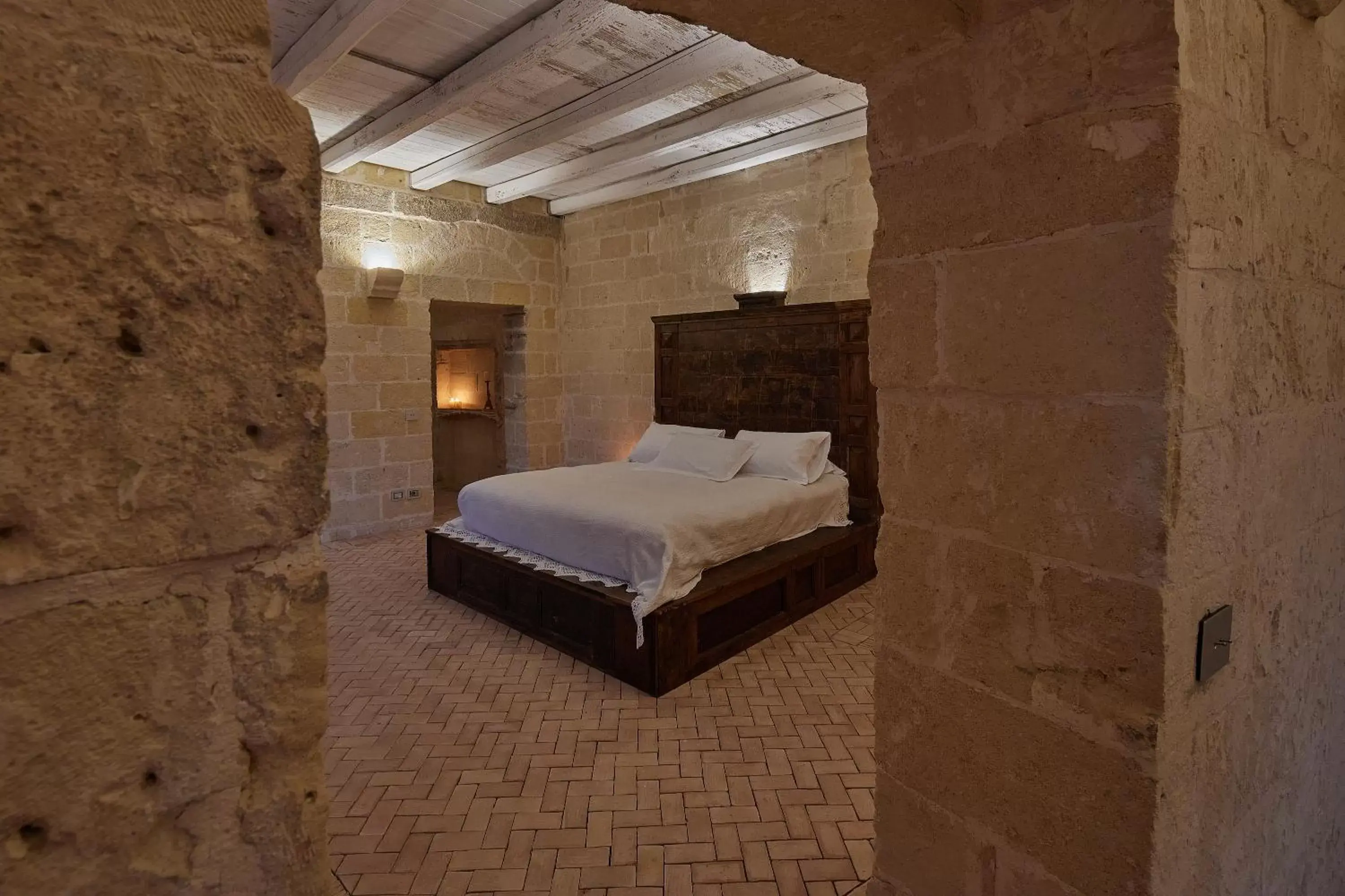 Bedroom, Bed in Sextantio Le Grotte Della Civita