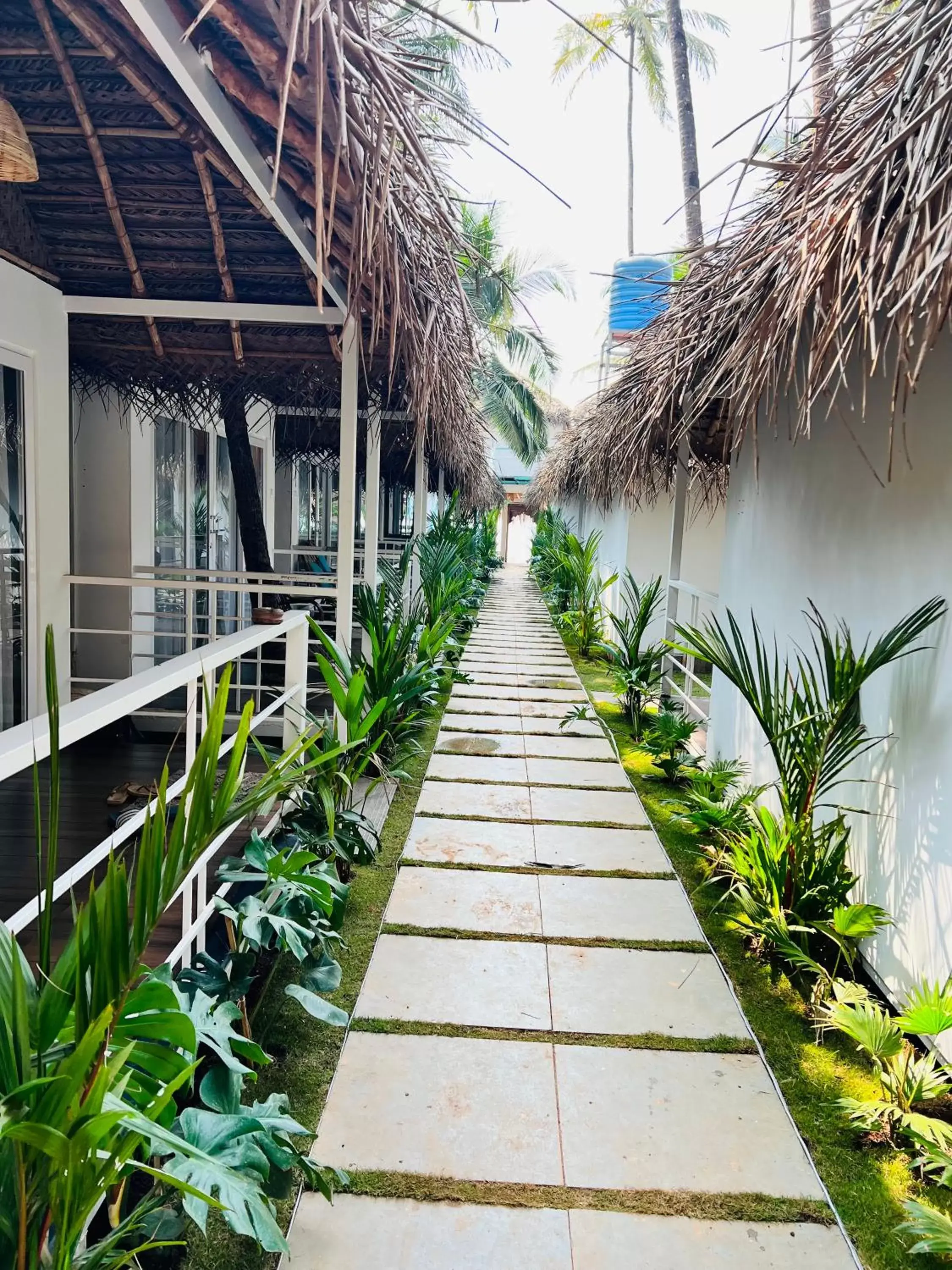 Garden view in The Shore beach resort Garden view in The Shore beach resort