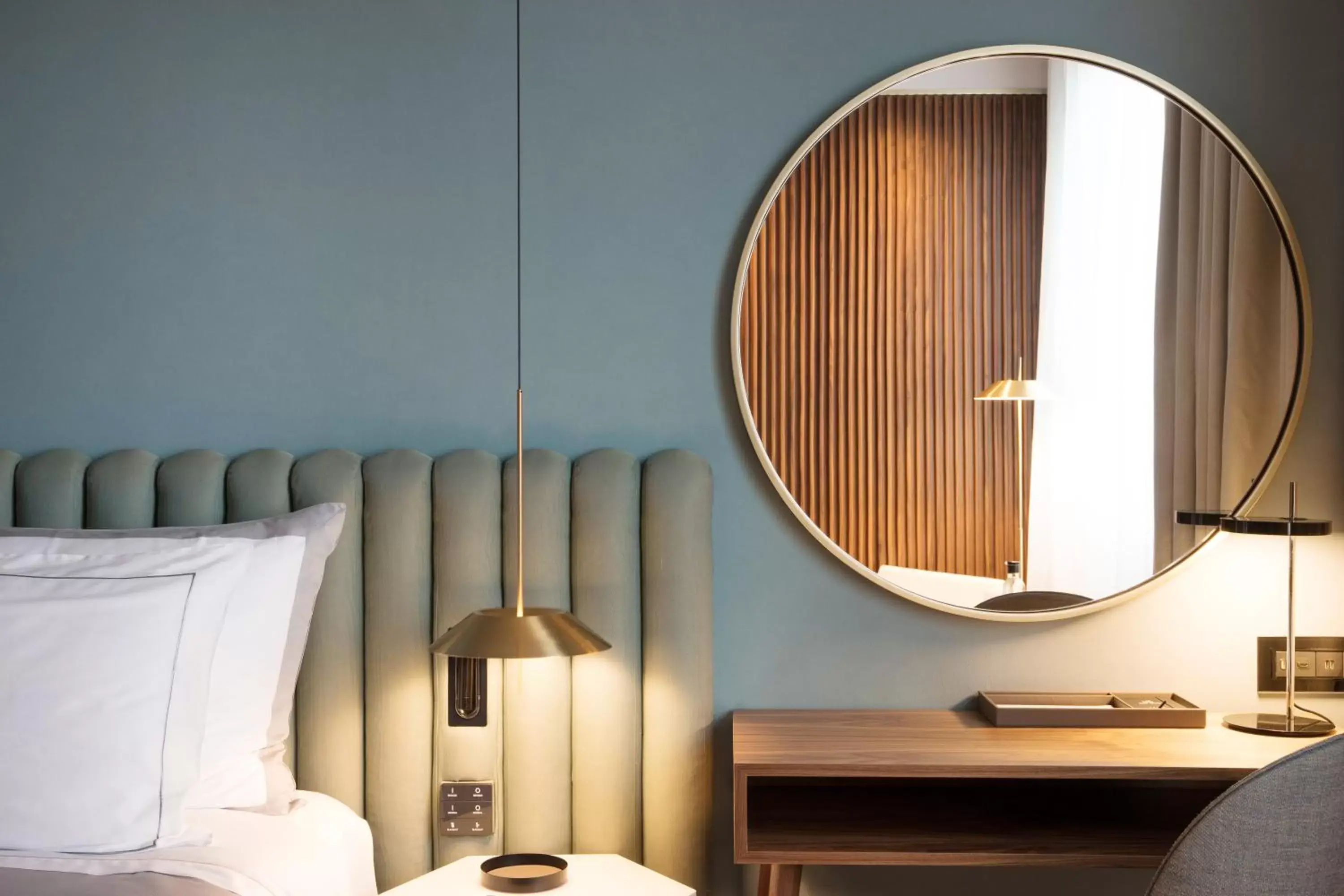 Bed, TV/Entertainment Center in Hotel SOFIA Barcelona, in The Unbound Collection by Hyatt
