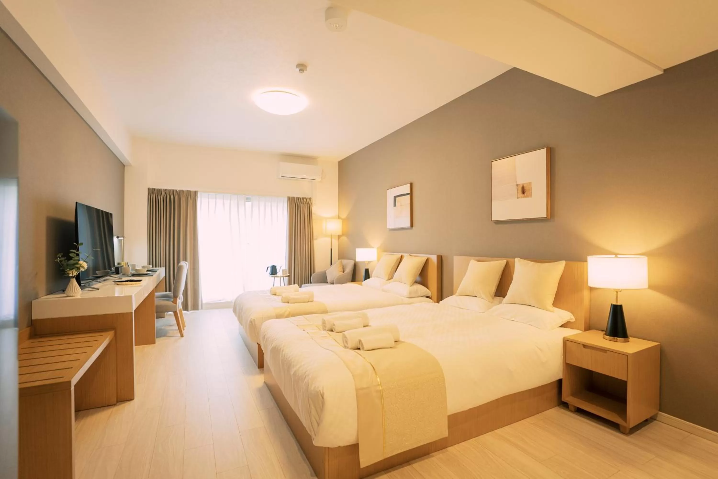 Standard Twin Room - single occupancy in 谷町君 HOTEL 恵美須町72