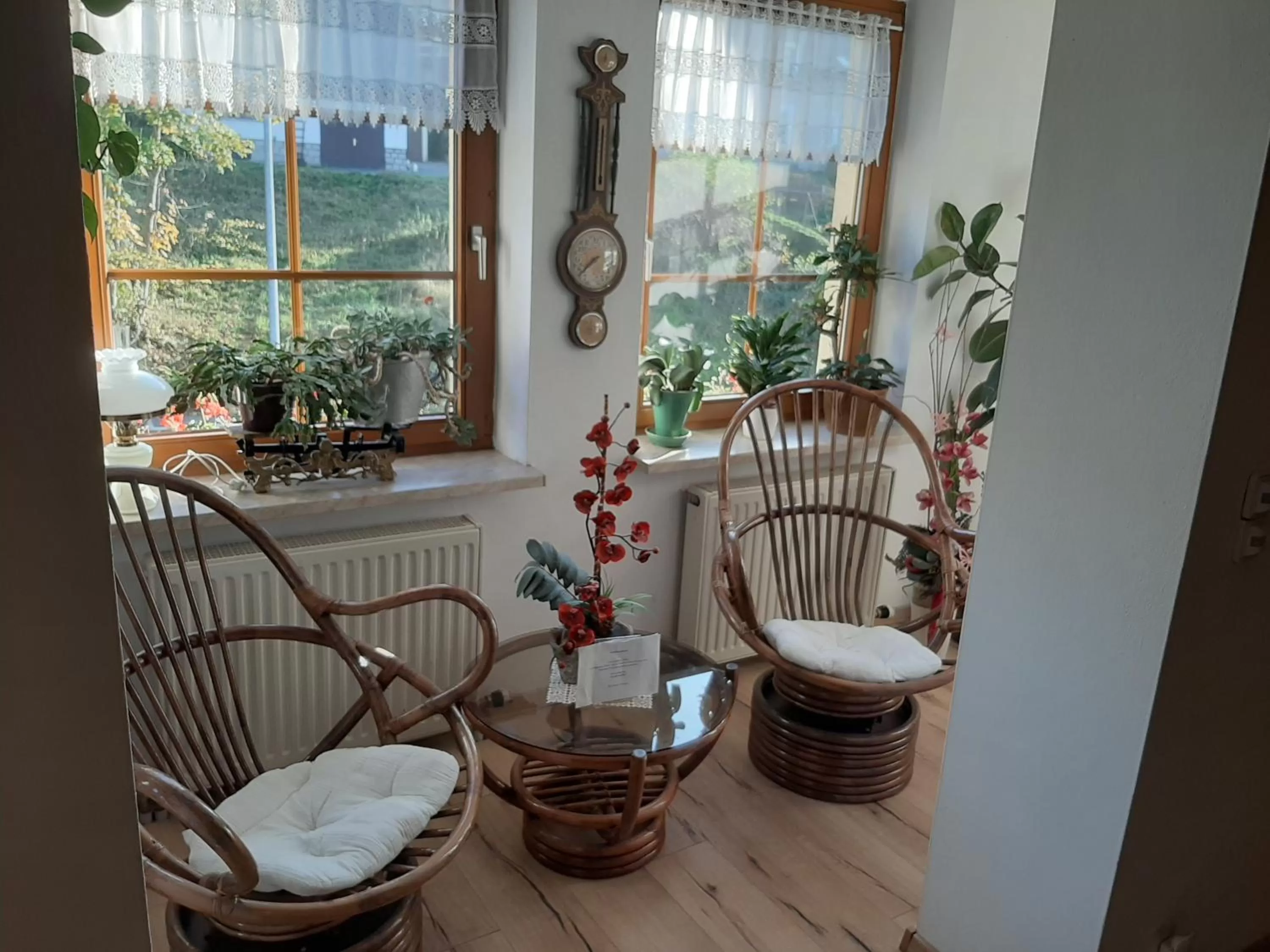 Communal lounge/ TV room in Gasthof zum Döhlerwald