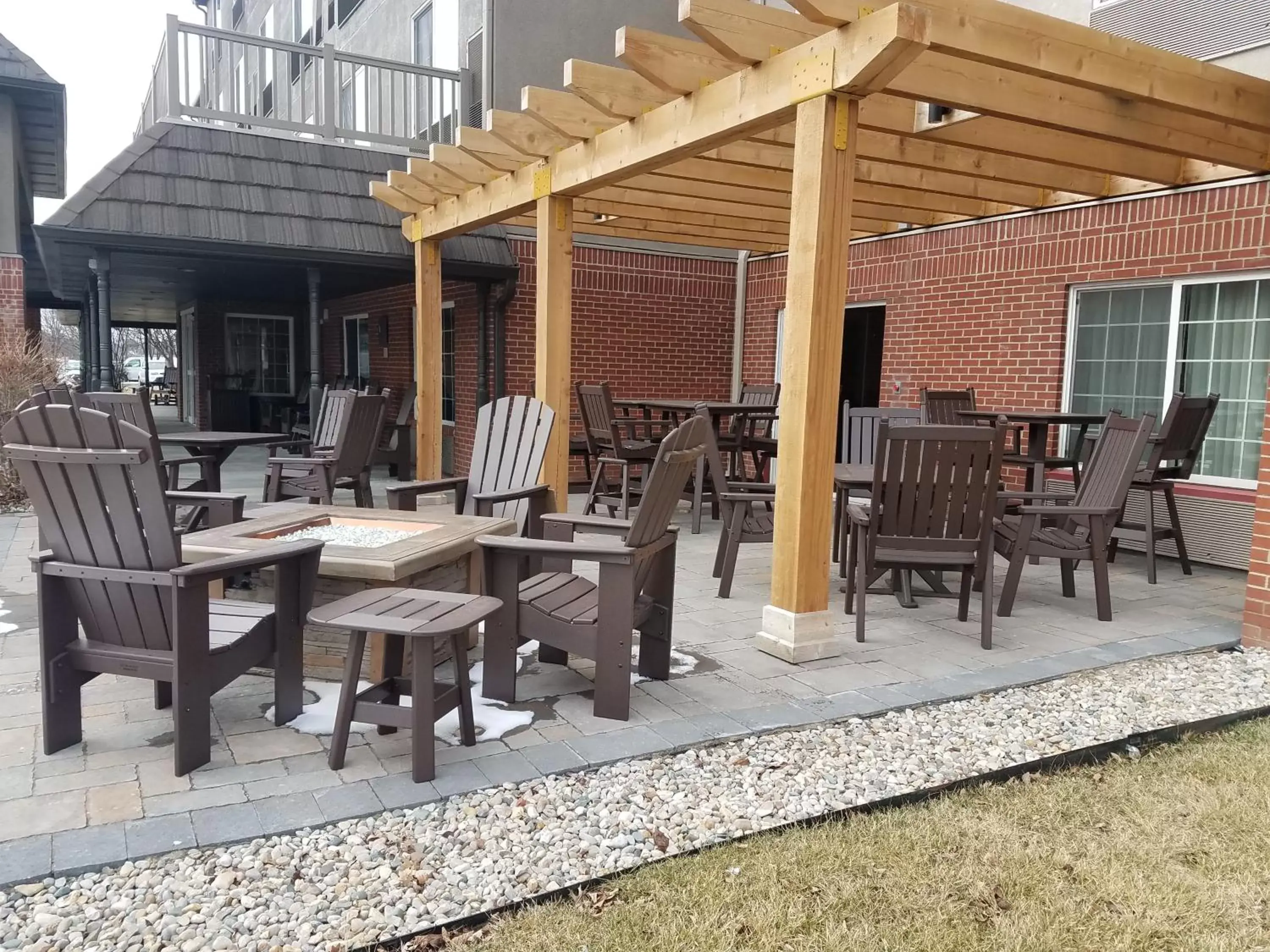 Balcony/Terrace, Restaurant/Places to Eat in Country Inn & Suites by Radisson, Indianapolis Airport South, IN
