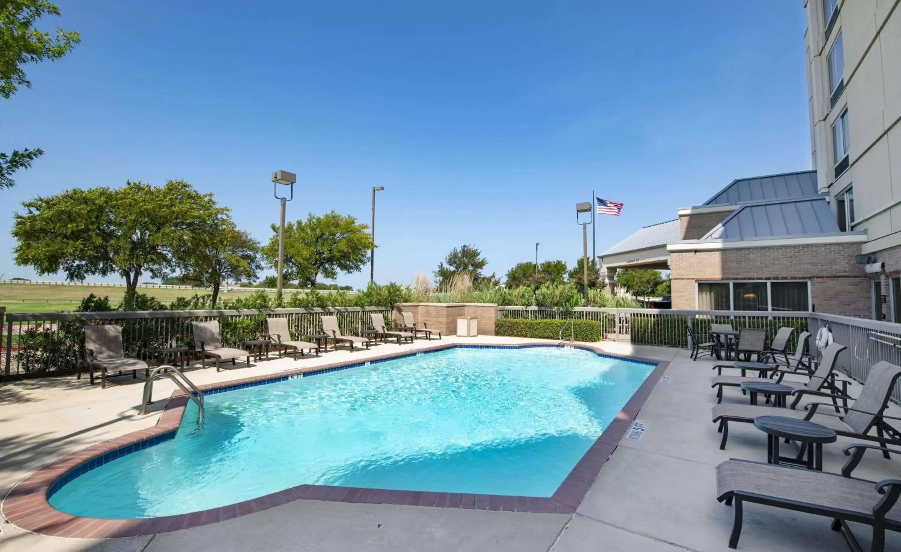 Pool view, Swimming Pool in Hampton Inn & Suites N Ft Worth-Alliance Airport
