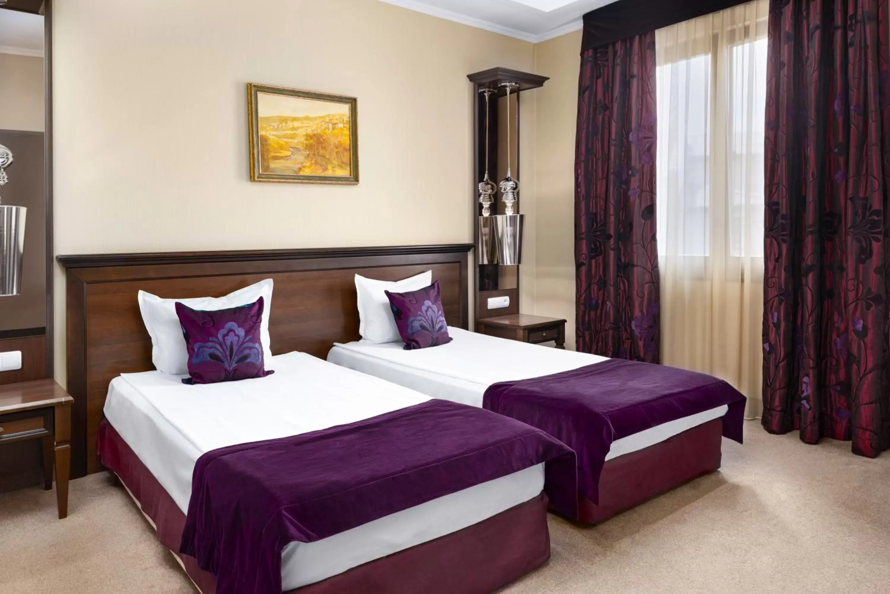 Bed in Yantra Grand Hotel