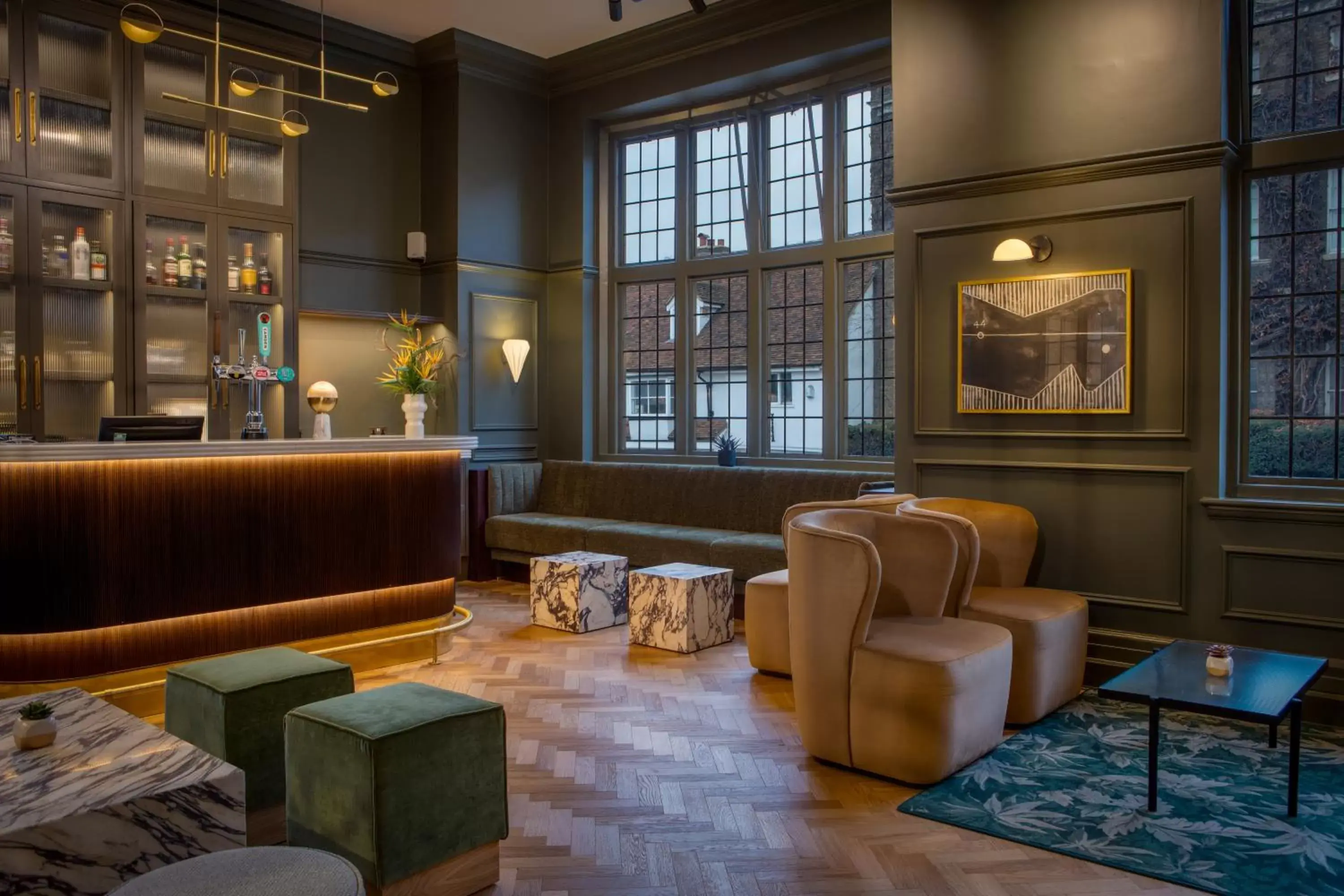Lounge or bar, Lounge/Bar in The Samuel Ryder Hotel St Albans, Tapestry Collection Hilton