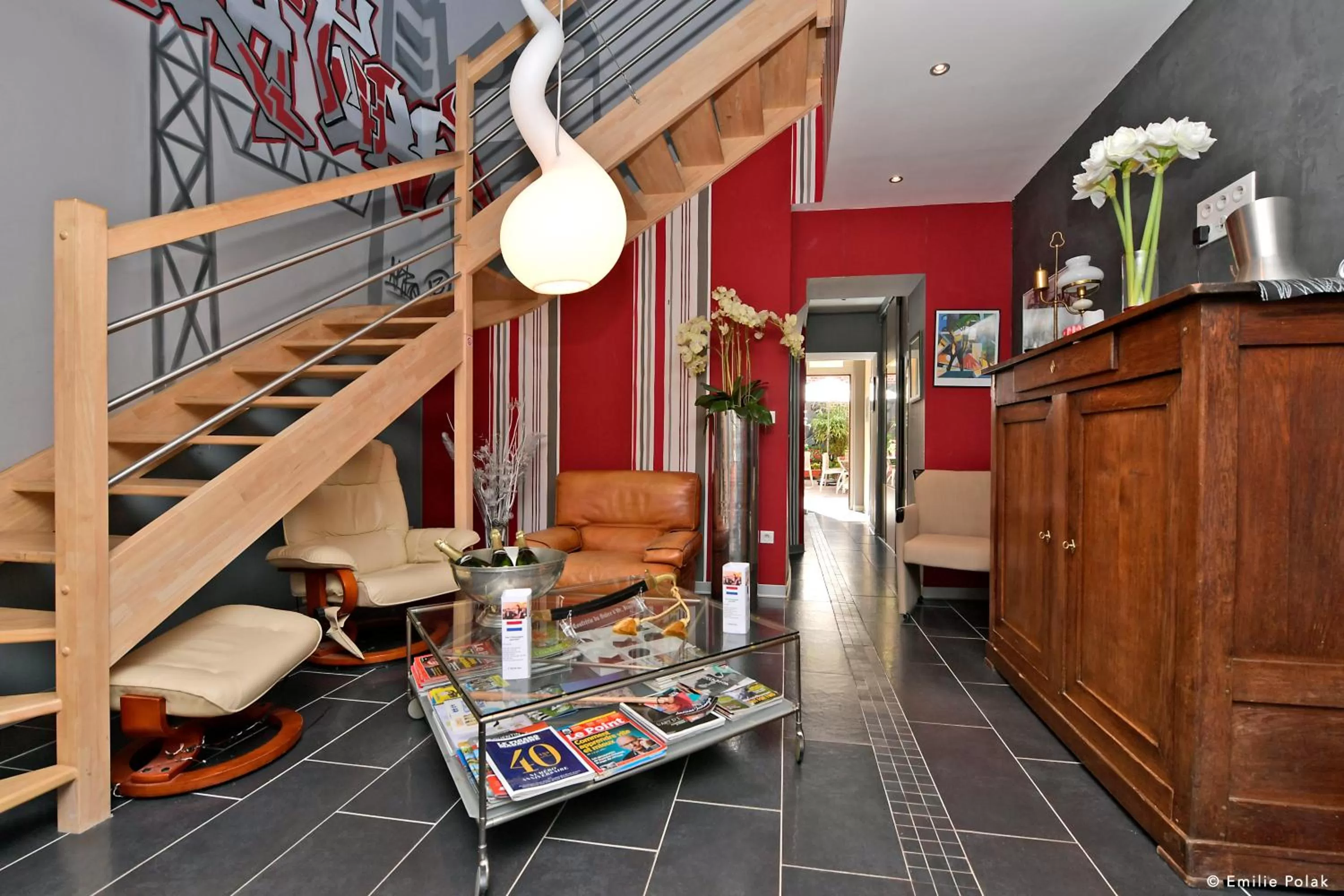 Lobby or reception in Chambres d'Hôtes La Filature