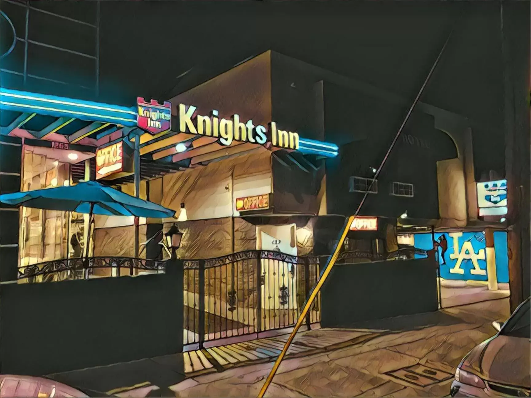 Property building in Knights Inn Los Angeles Central / Convention Center Area