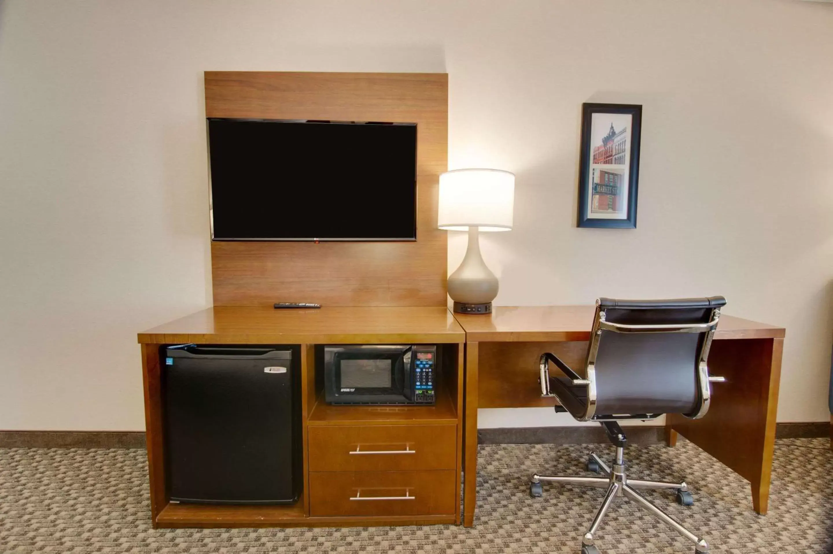 Bedroom, TV/Entertainment Center in Comfort Inn Airport Roanoke