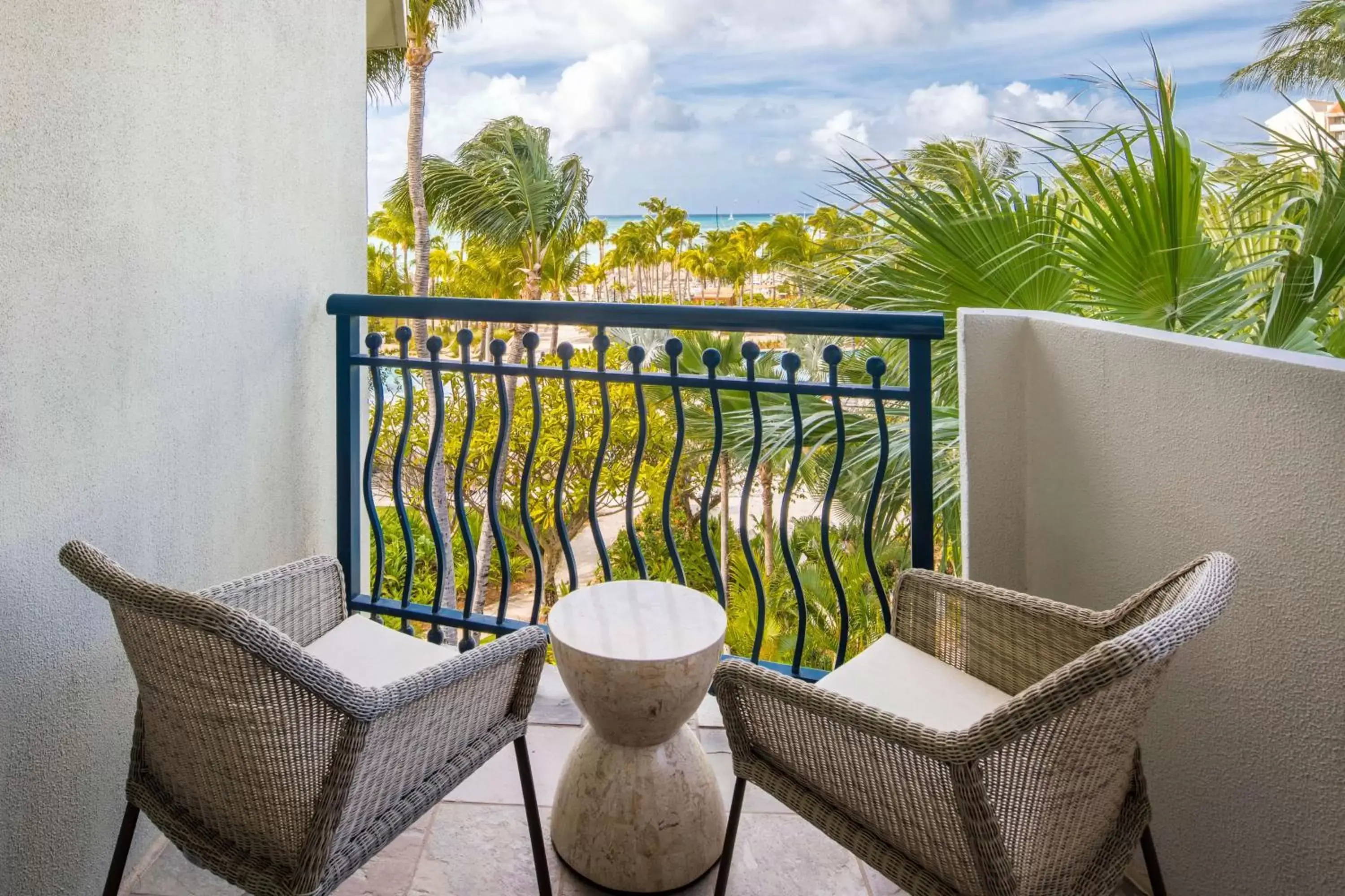 View (from property/room), Balcony/Terrace in Hilton Aruba Caribbean Resort & Casino