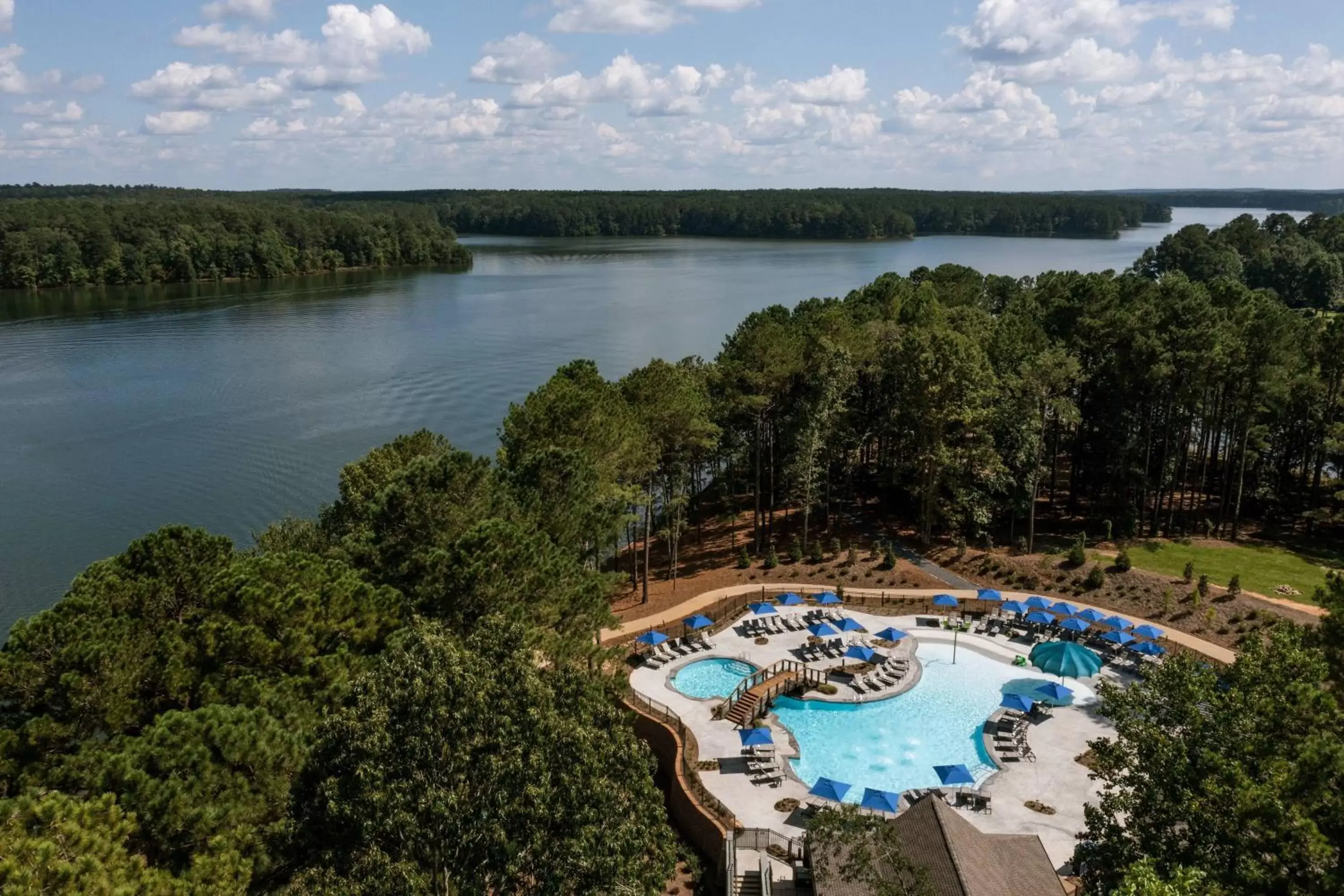 Swimming pool, Bird's-eye View in The Ritz-Carlton Reynolds, Lake Oconee