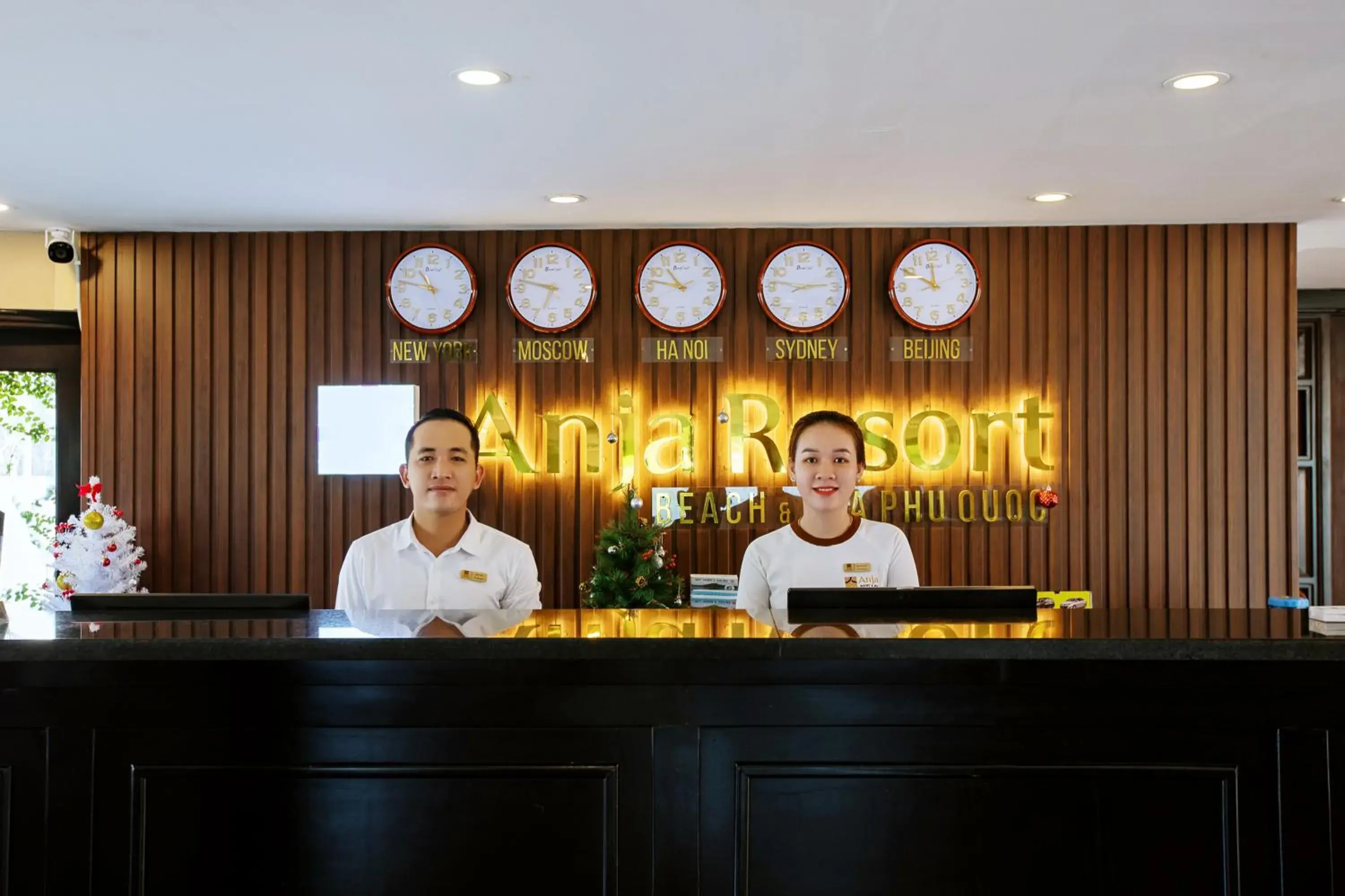 Lobby or reception, Staff in Anja Beach Resort & Spa