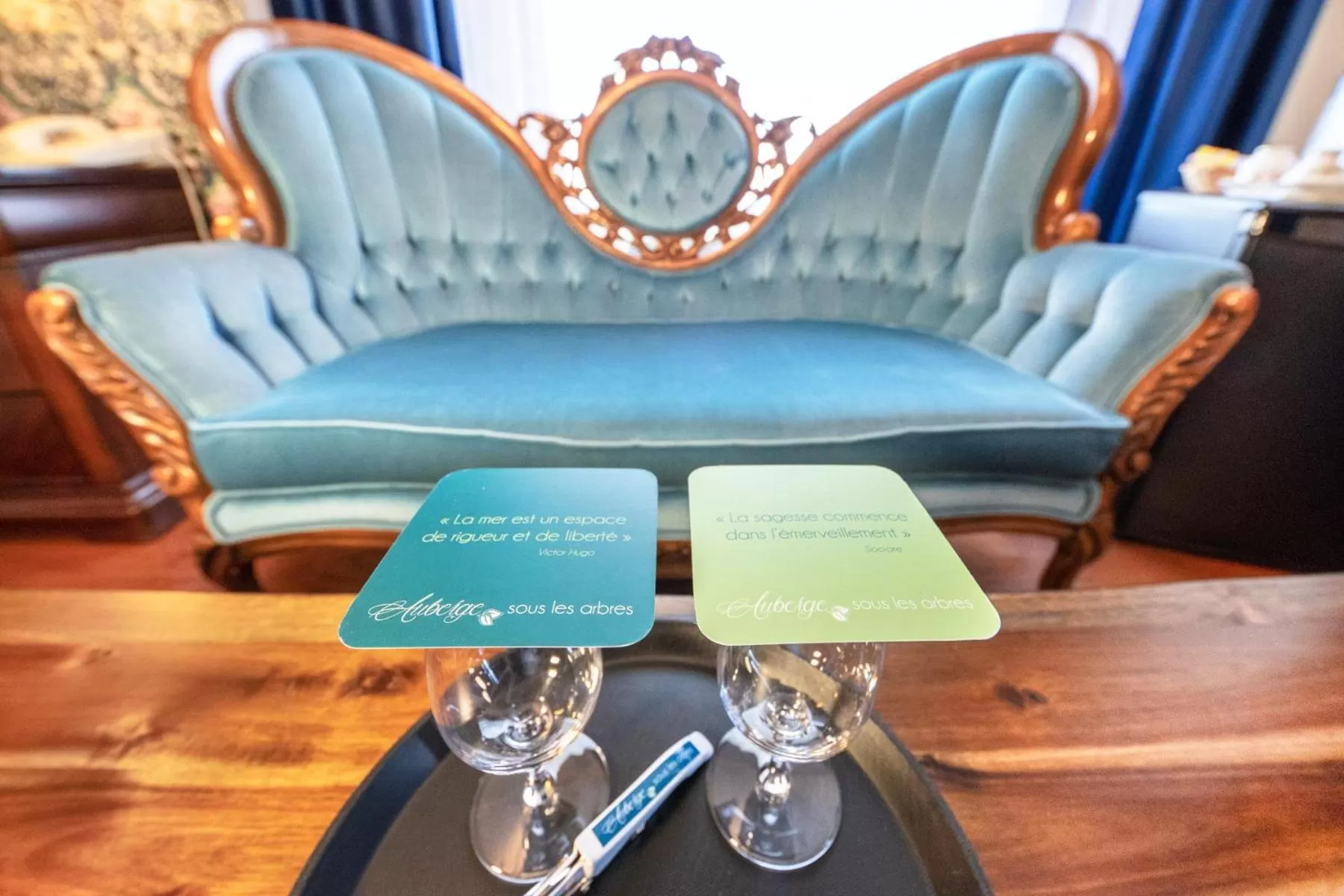 Living room in Auberge Sous les Arbres