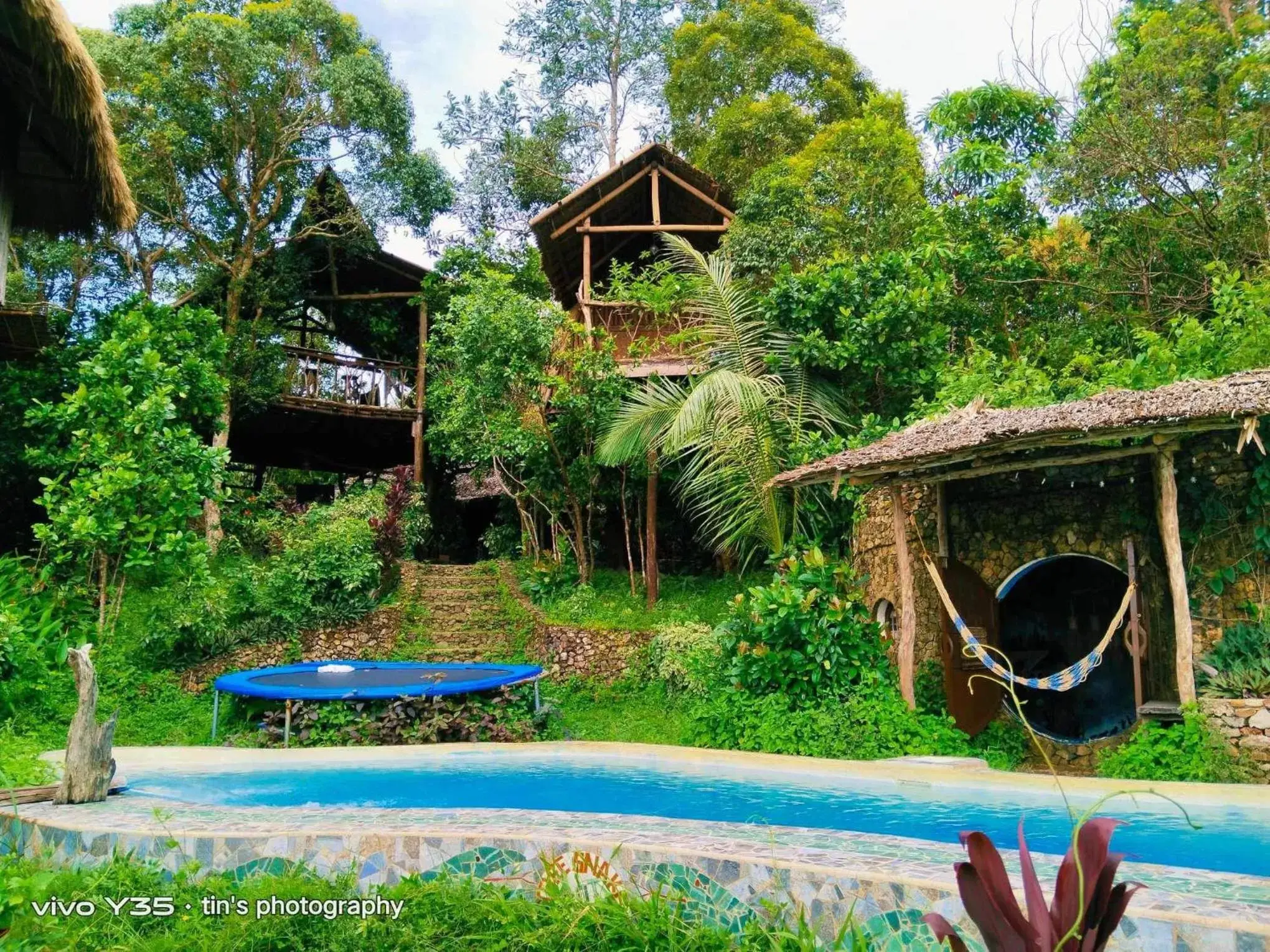 Swimming Pool in Sanctuaria Treehouses Busuanga