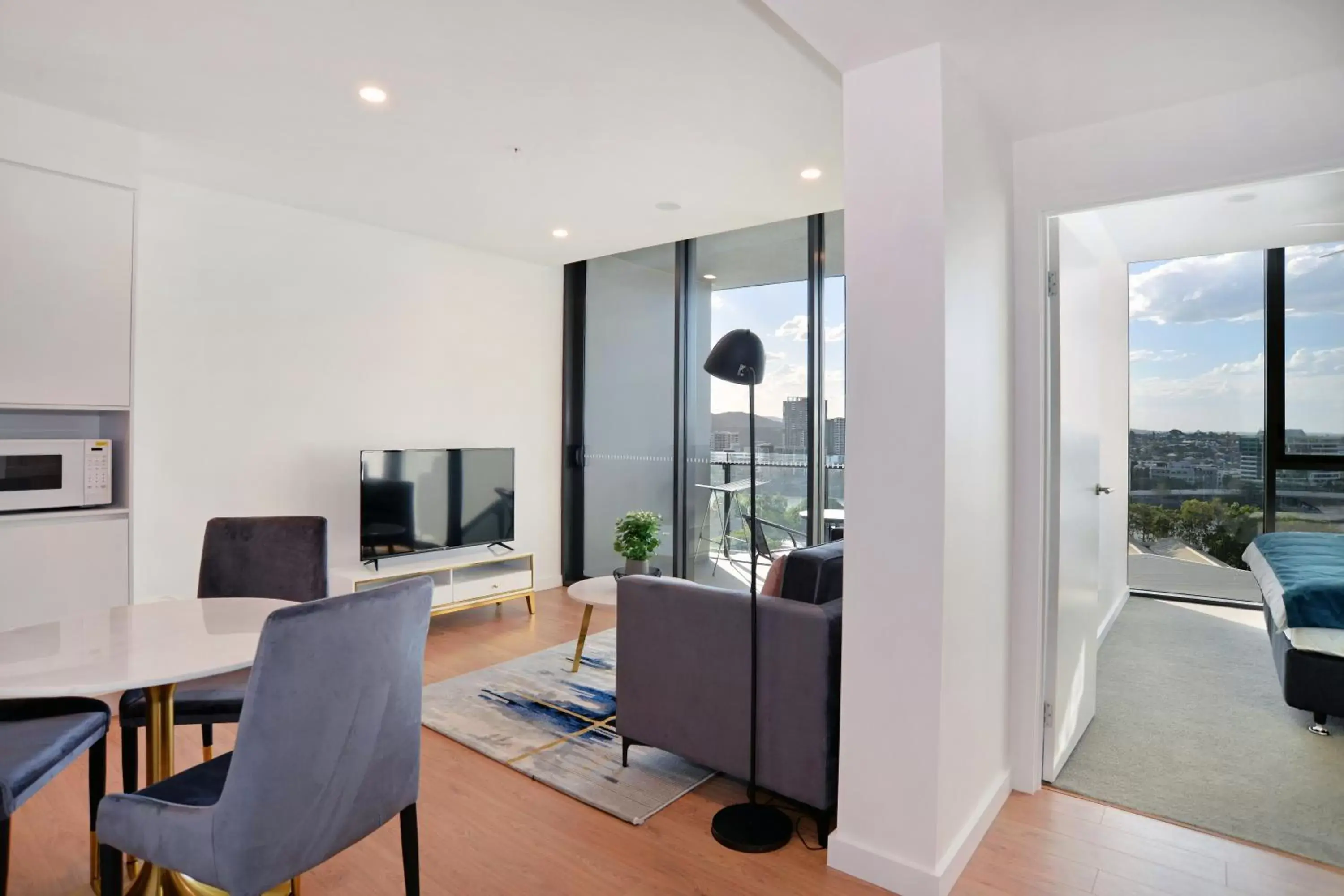 TV and multimedia in Brisbane One Apartments by CLLIX