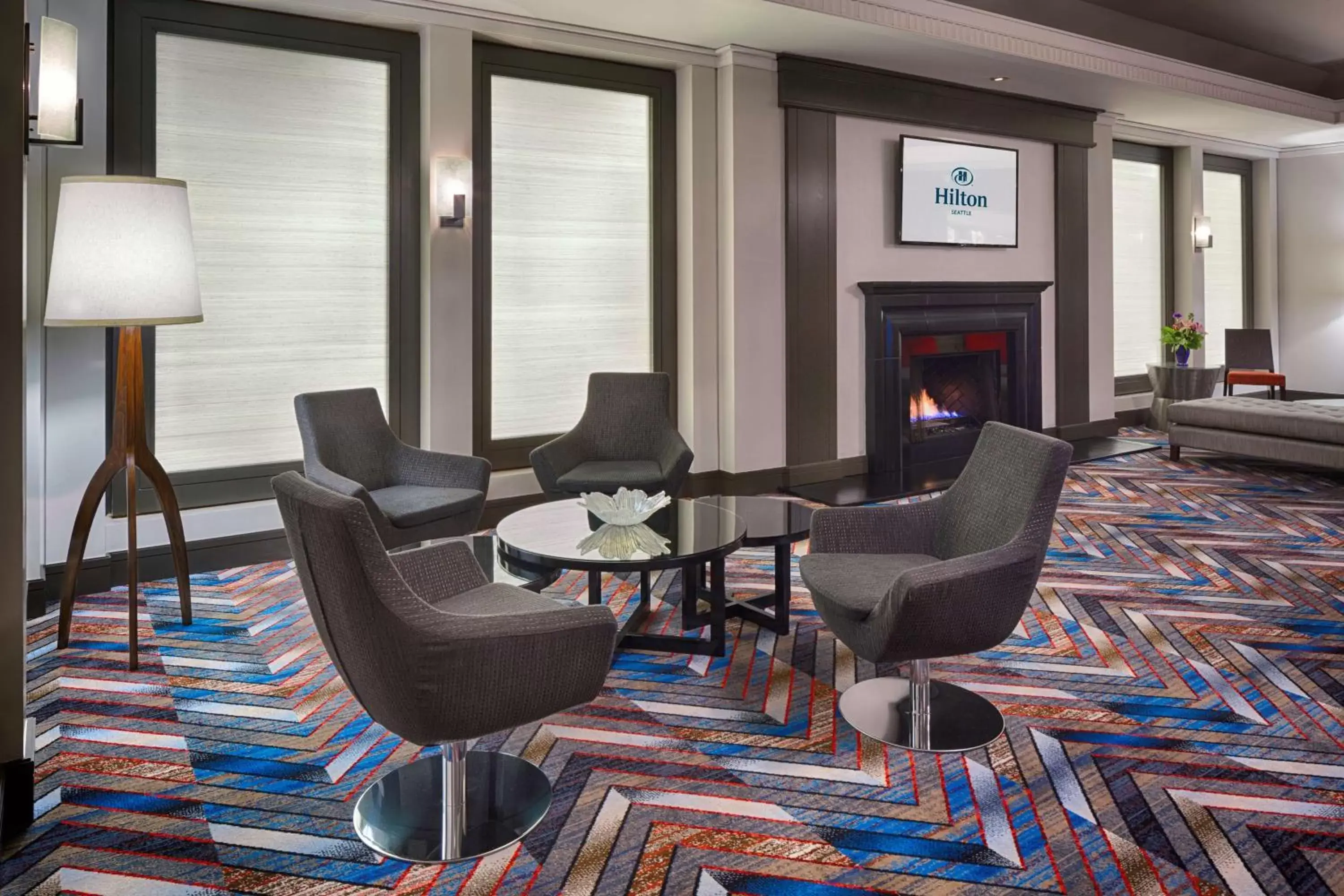 Lobby or reception, Seating Area in Hilton Seattle Lobby or reception, Seating Area in Hilton Seattle