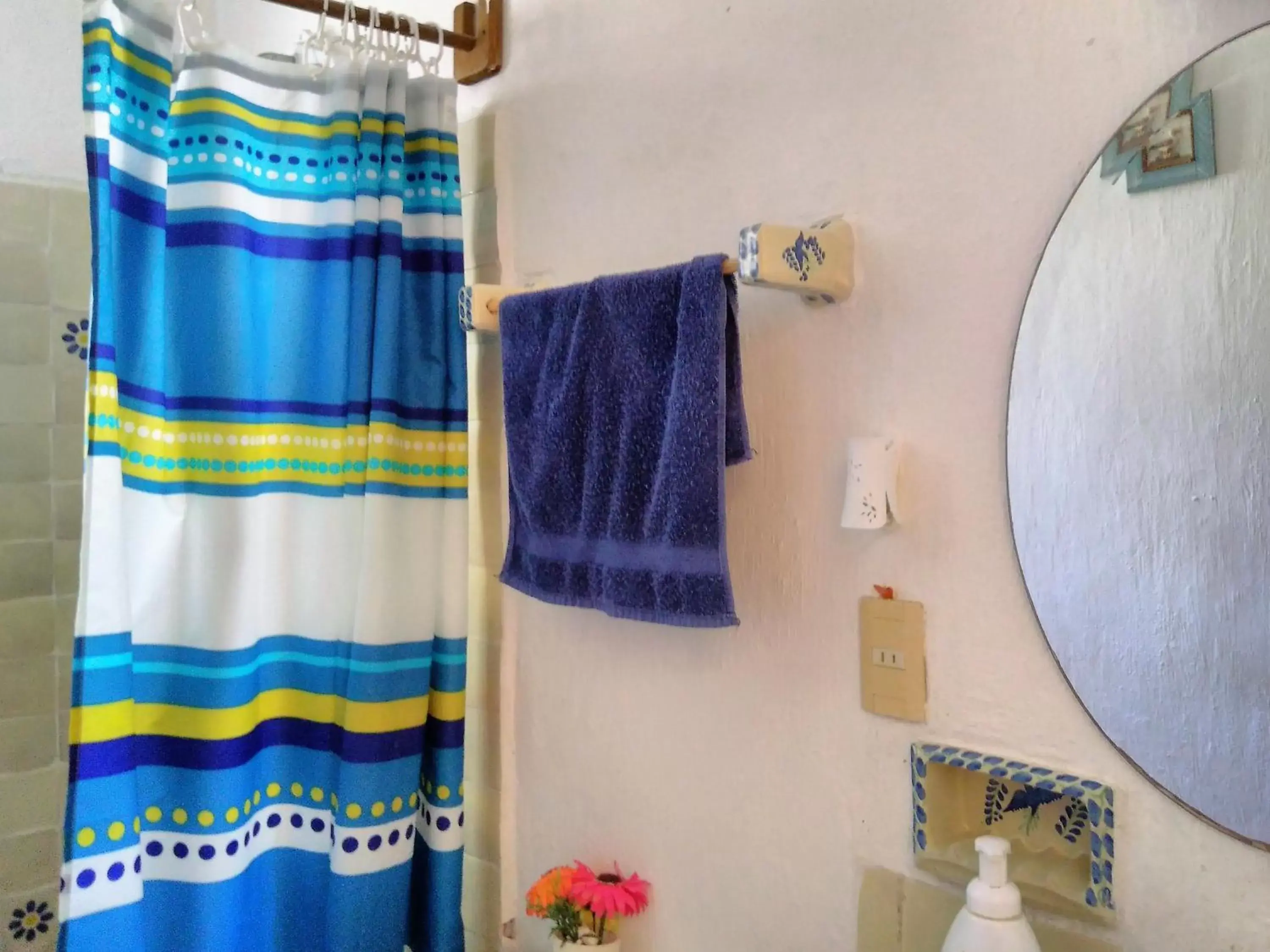 Decorative detail, Bathroom in Los Caracoles Bed & Breakfast
