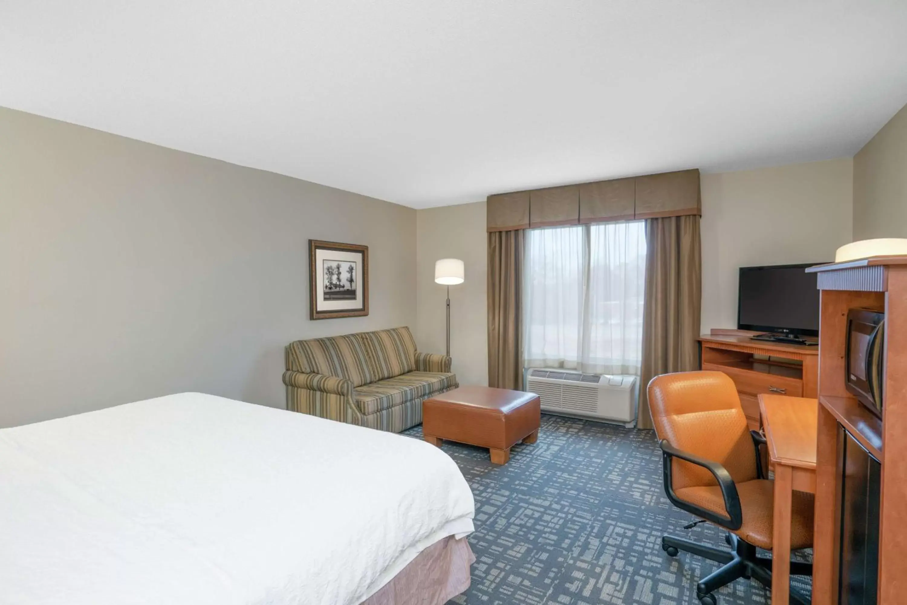 Bedroom, TV/Entertainment Center in Hampton Inn & Suites Murfreesboro