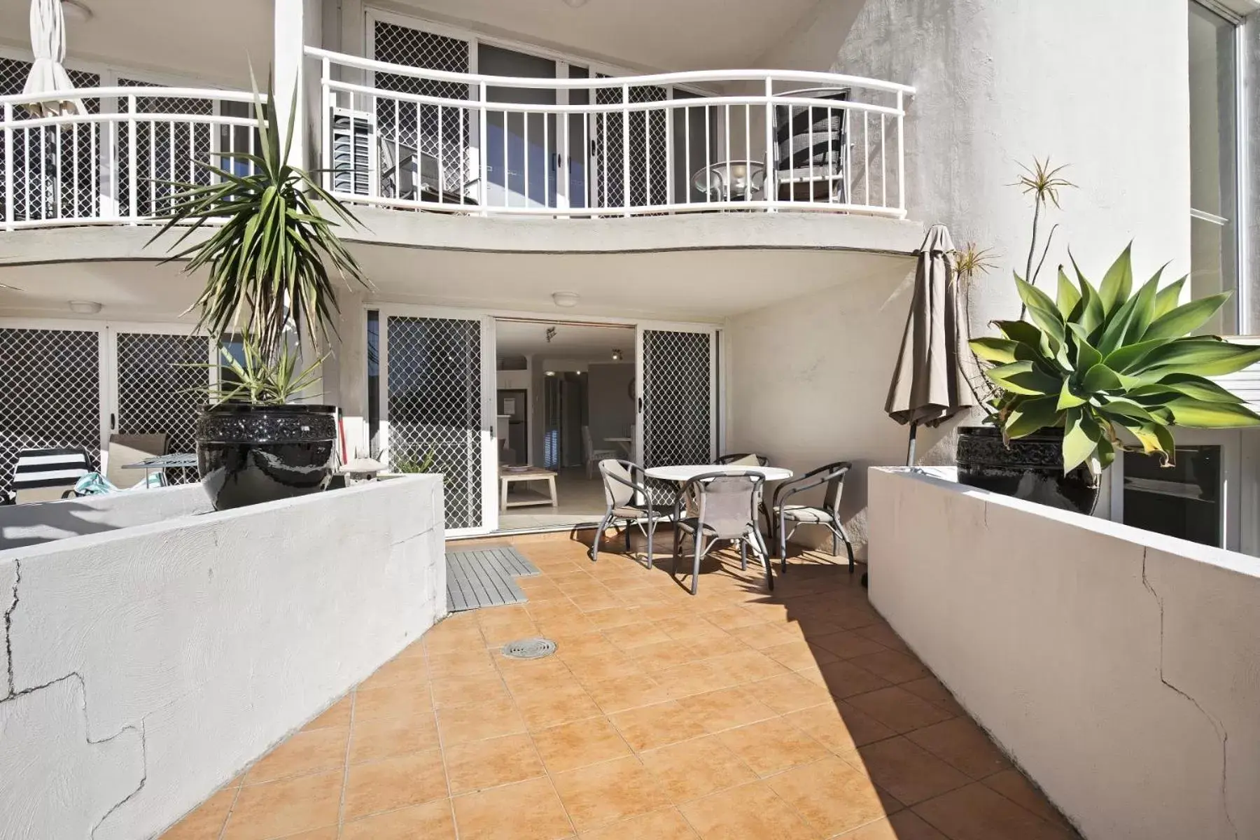 Patio in Kirra Palms Holiday Apartments