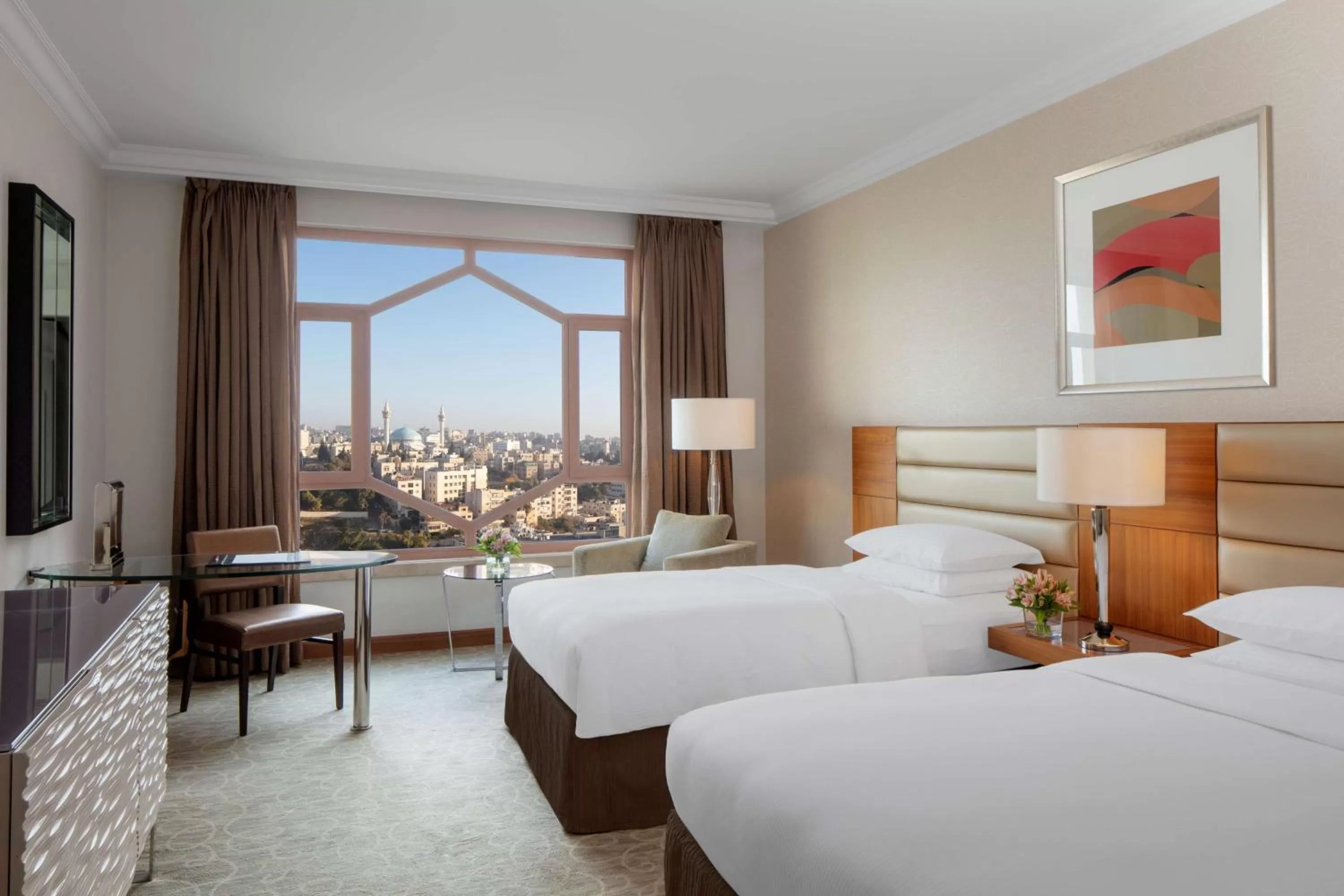 Twin Room with View - single occupancy in Grand Hyatt Amman