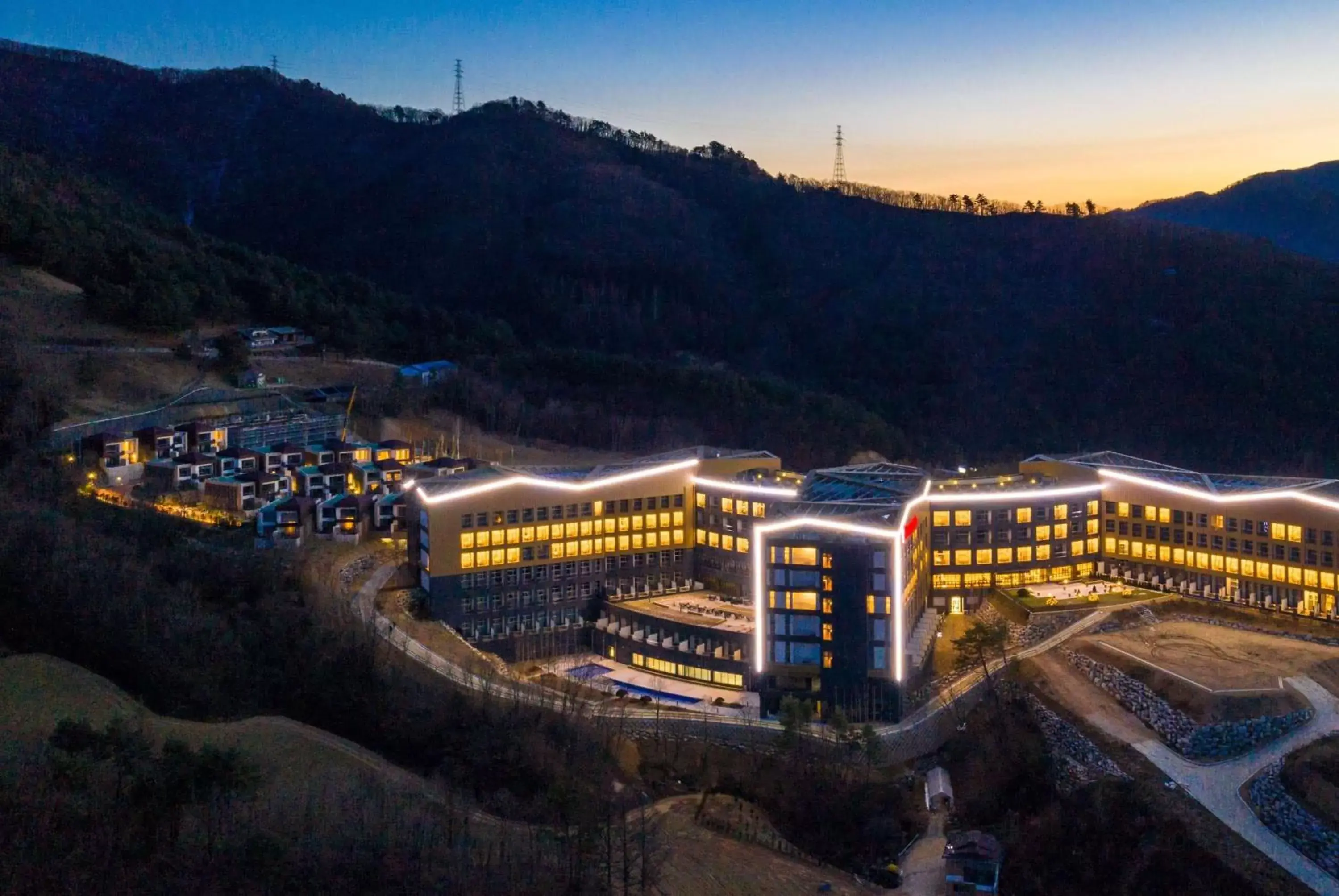 Property building, Bird's-eye View in Pyeongchang Ramada Hotel & Suite by Wyndham
