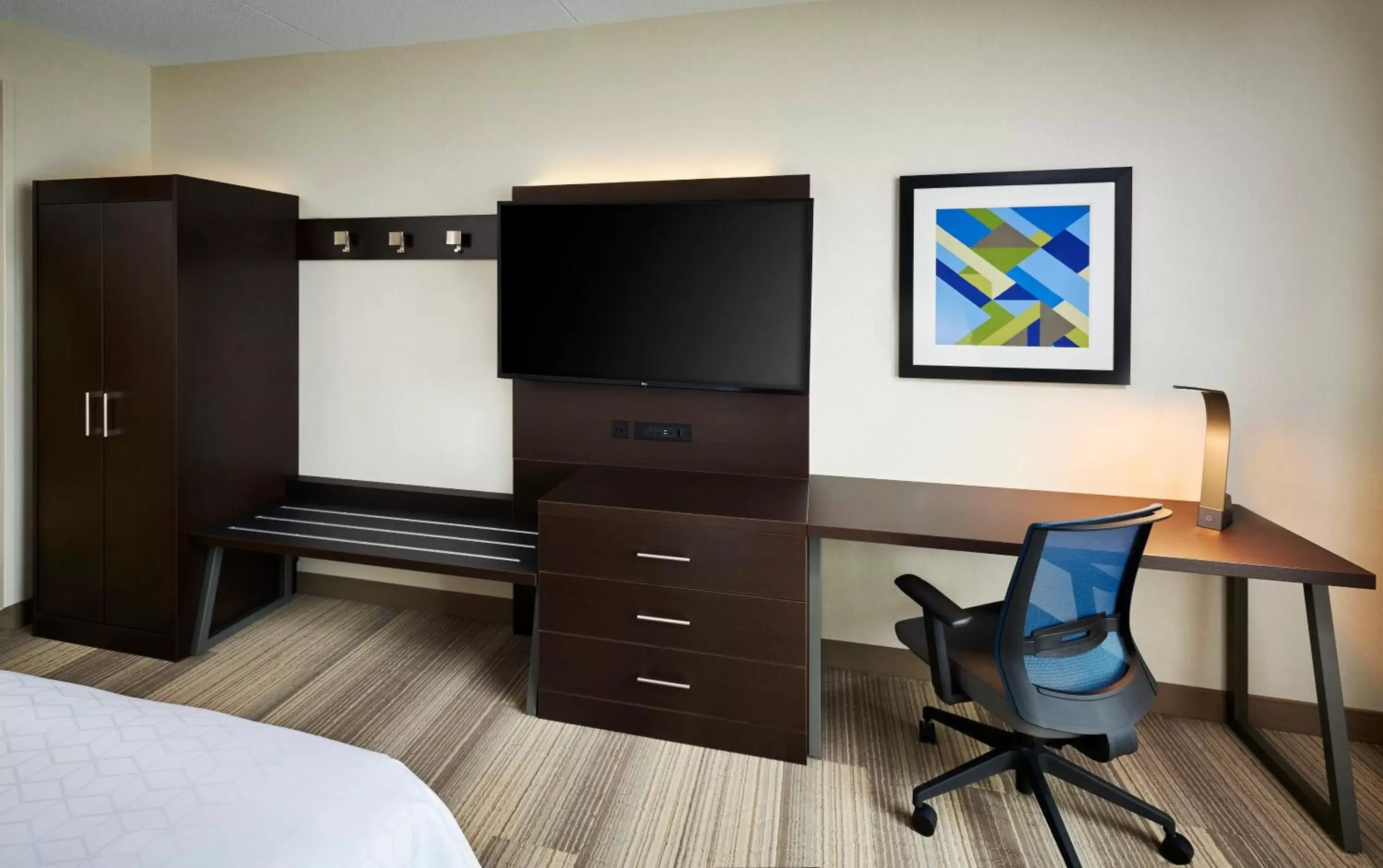 TV and multimedia, TV/Entertainment Center in Holiday Inn Express & Suites Windsor East - Lakeshore, an IHG Hotel