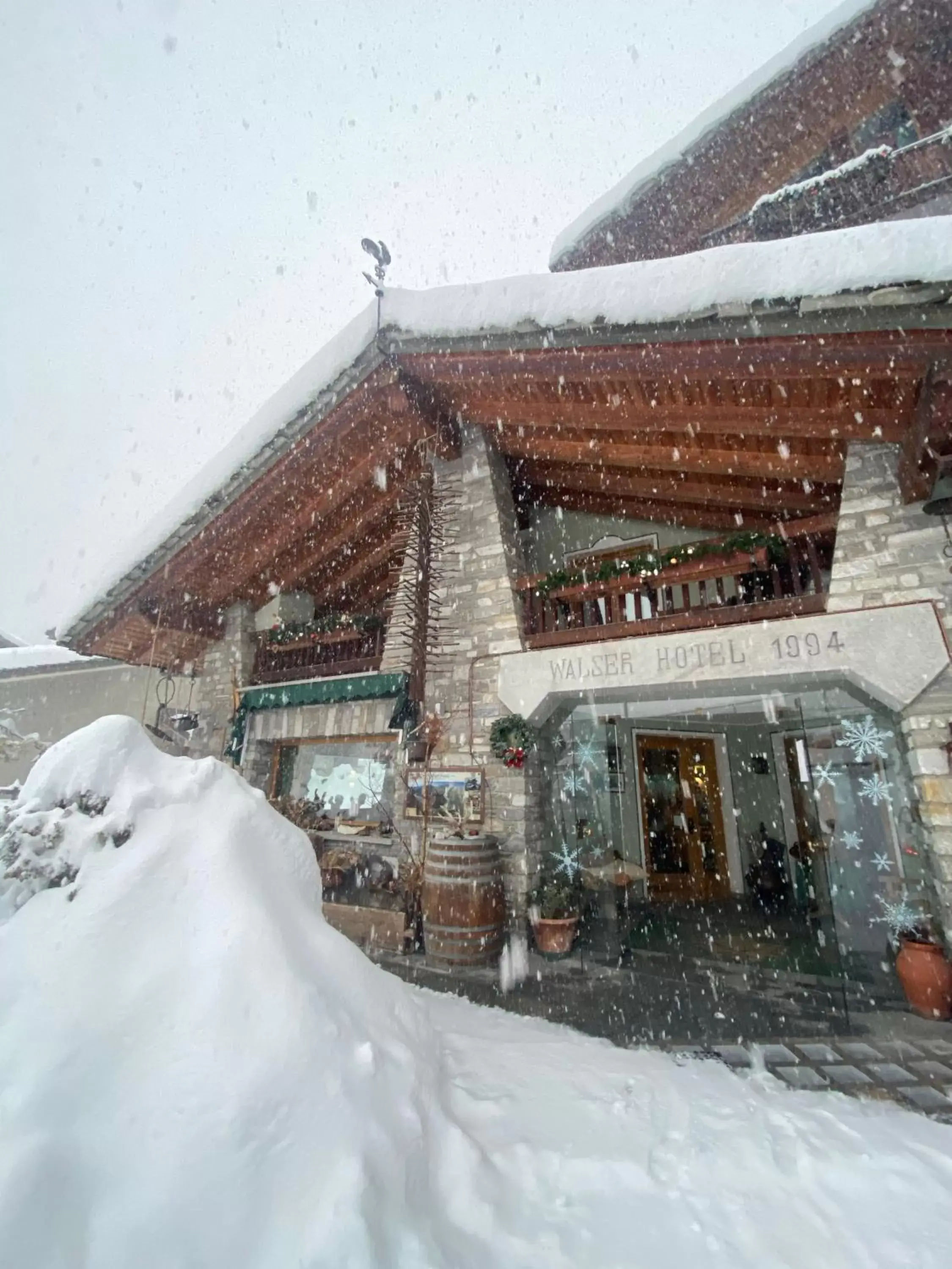 Property building, Winter in Hotel Walser Courmayeur