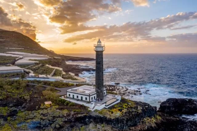 Natural landscape in Lighthouse on La Palma Island