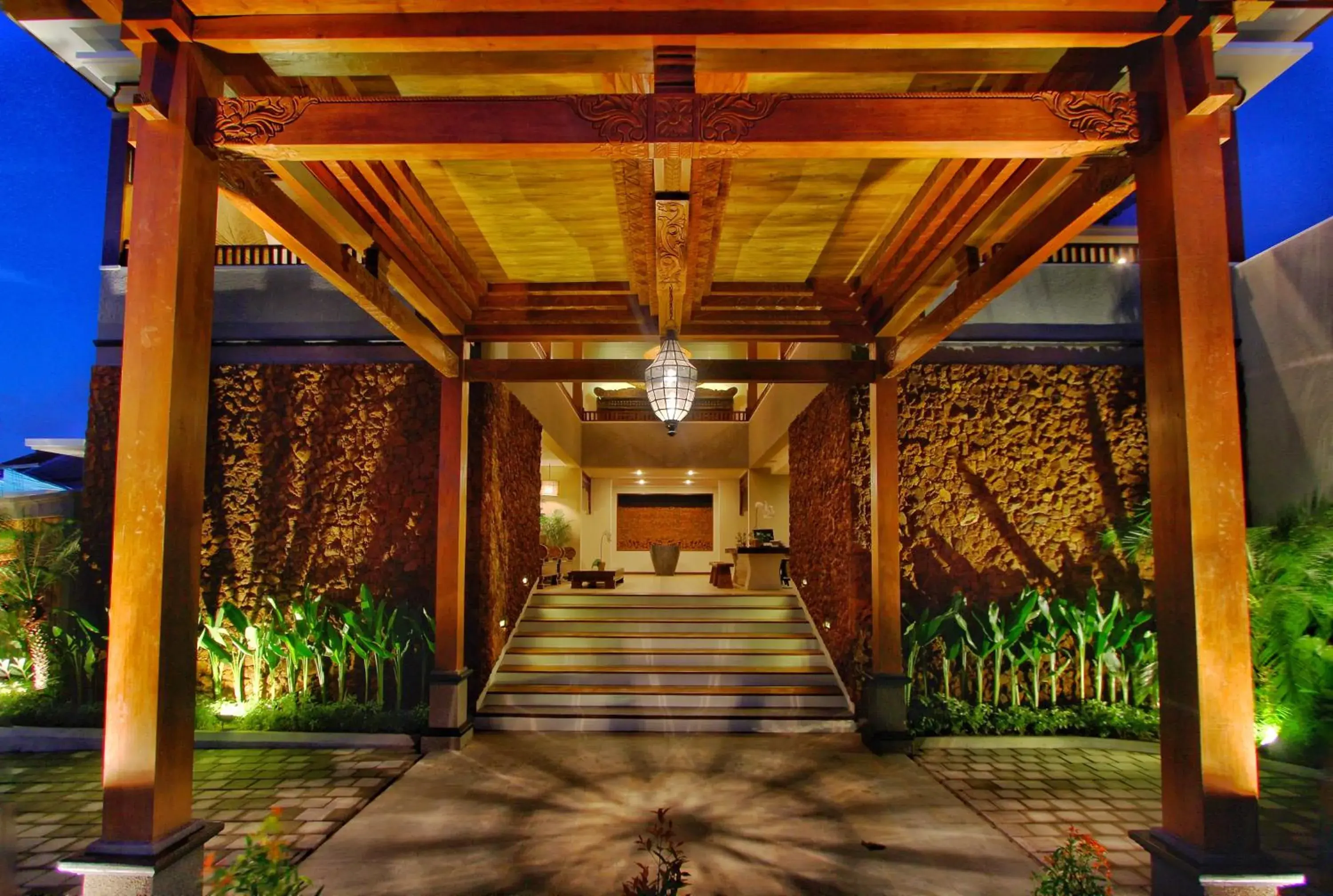 Facade/entrance in Maharaja Villas Bali - CHSE Certified