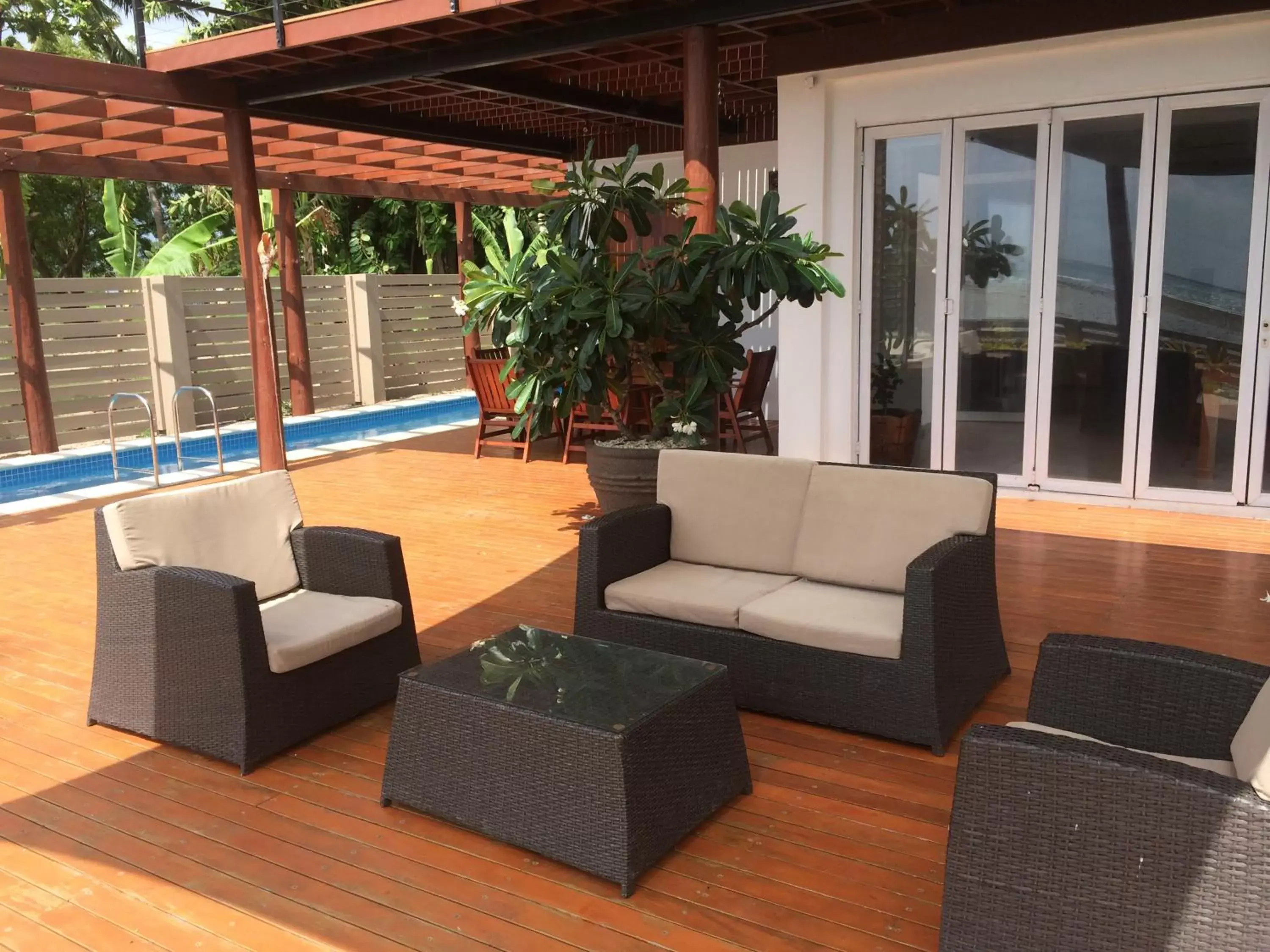 Seating area in First Landing Beach Resort & Villas