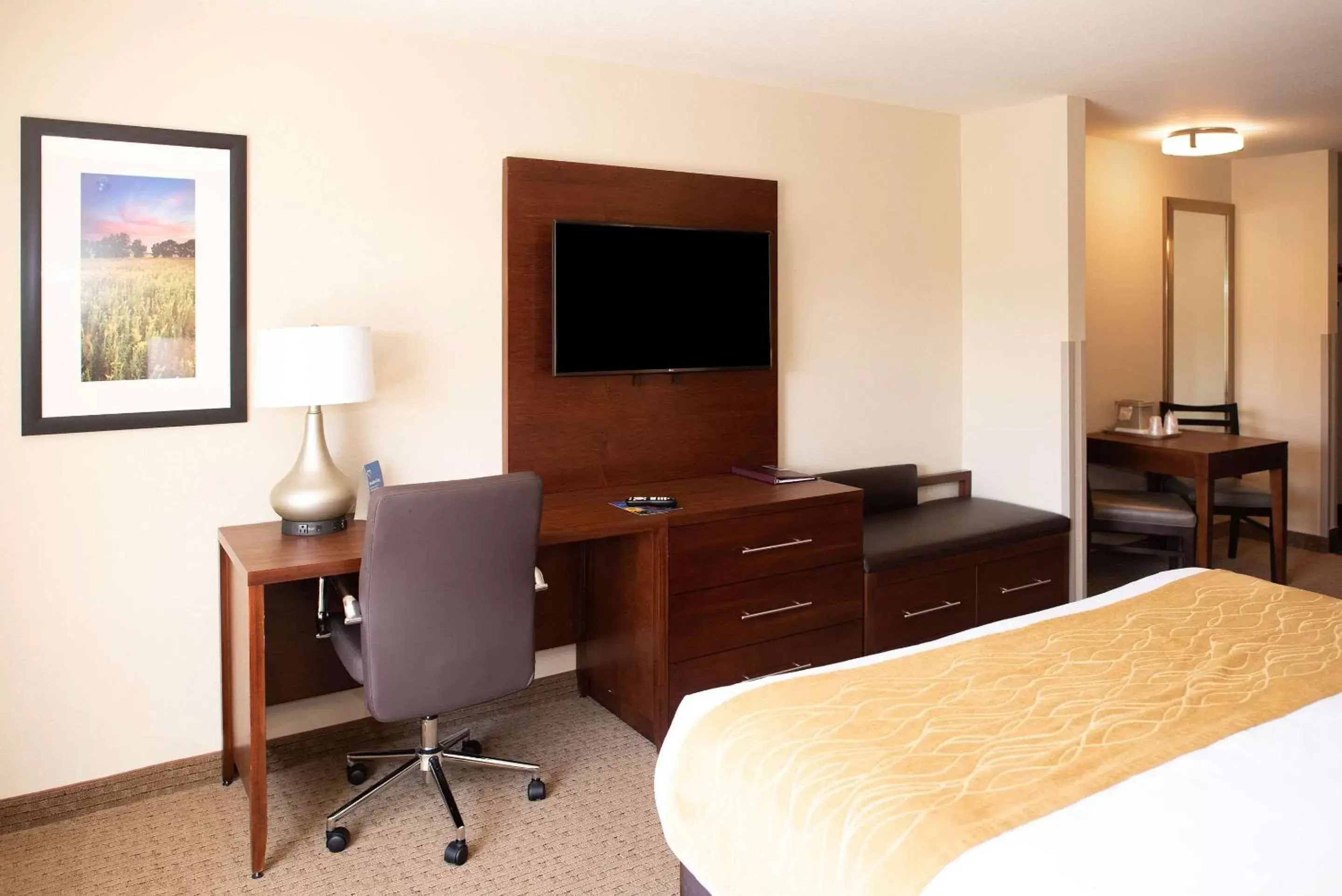 Photo of the whole room, TV/Entertainment Center in Comfort Inn & Suites Near Custer State Park and Mt Rushmore