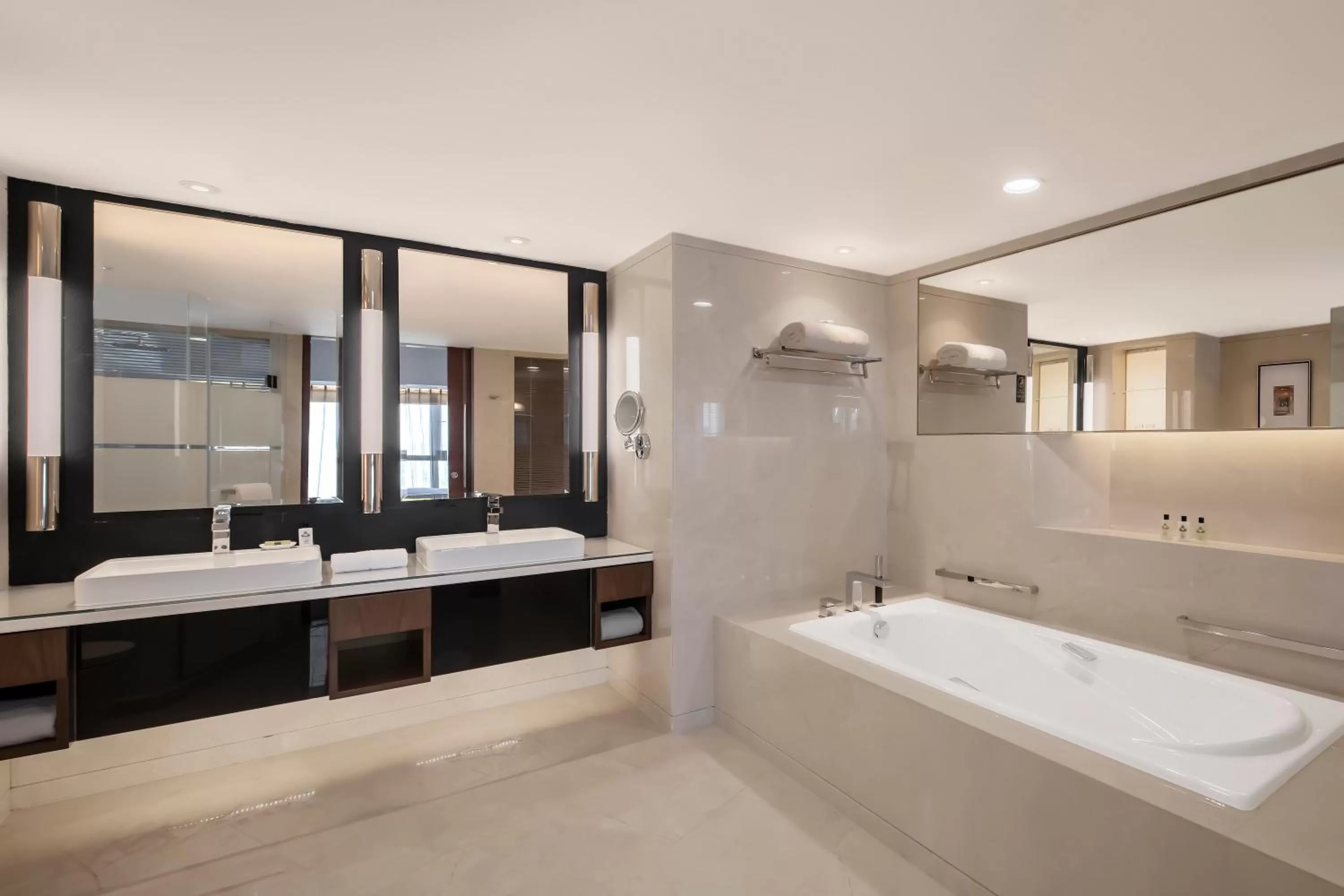 Bathroom in InterContinental Shanghai Pudong by IHG