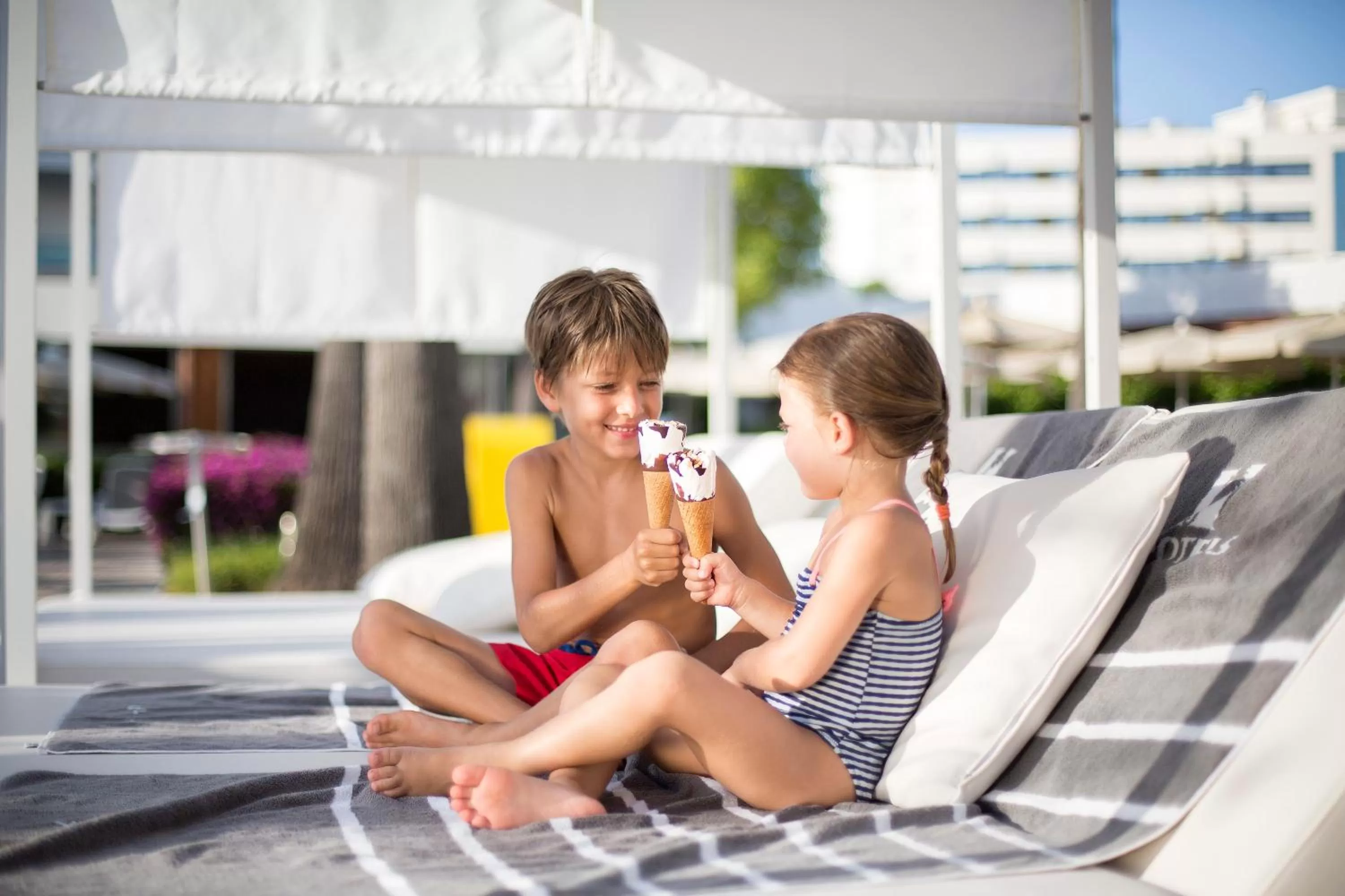Balcony/Terrace in Hipotels Cala Millor Park