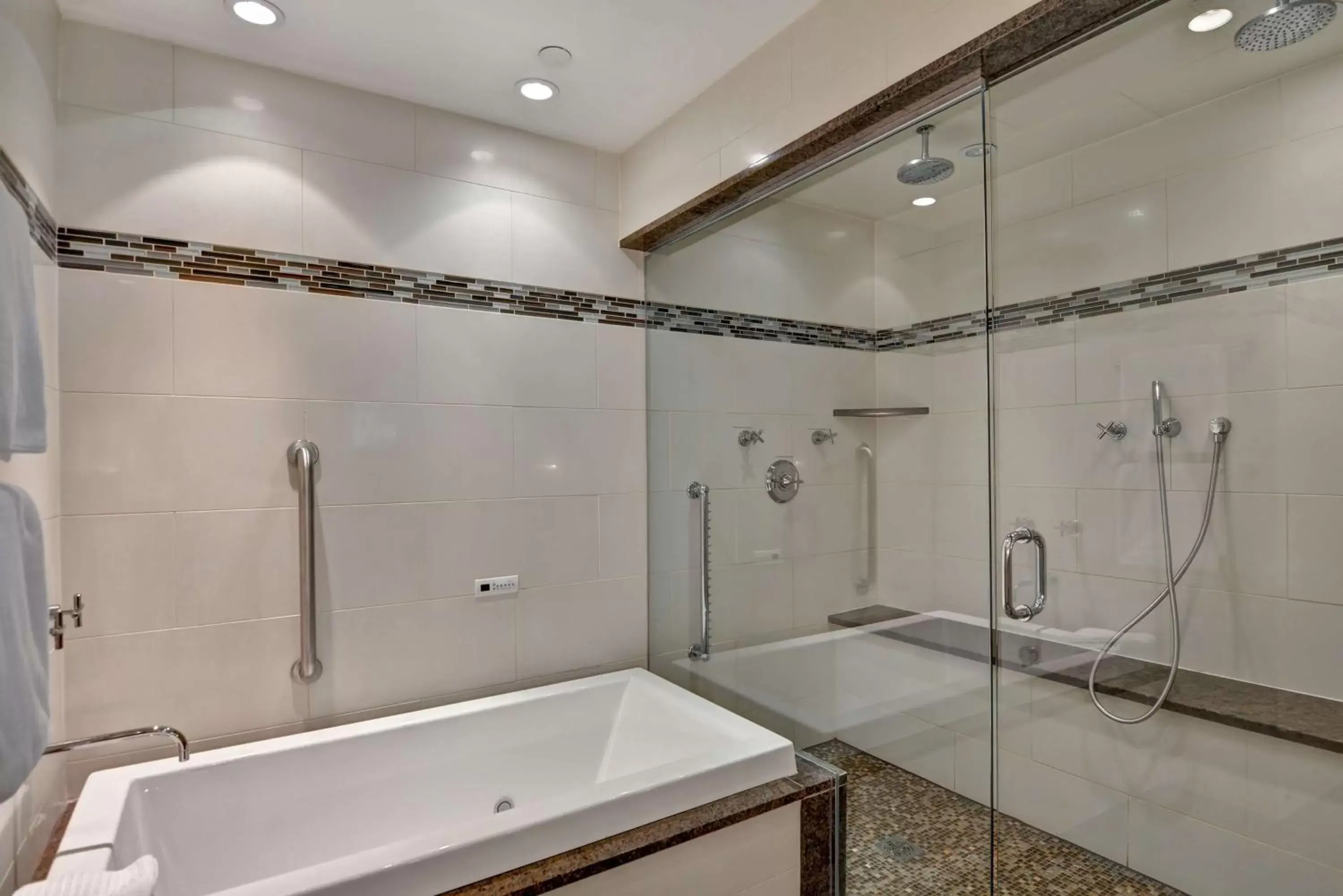 Bathroom in The Cincinnatian Curio Collection by Hilton