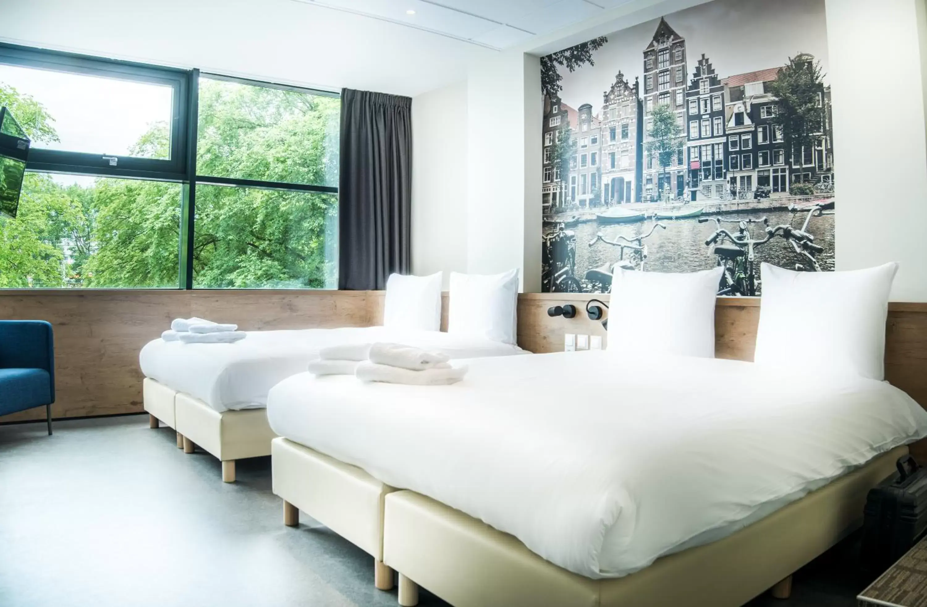 Bed in Citiez Hotel Amsterdam
