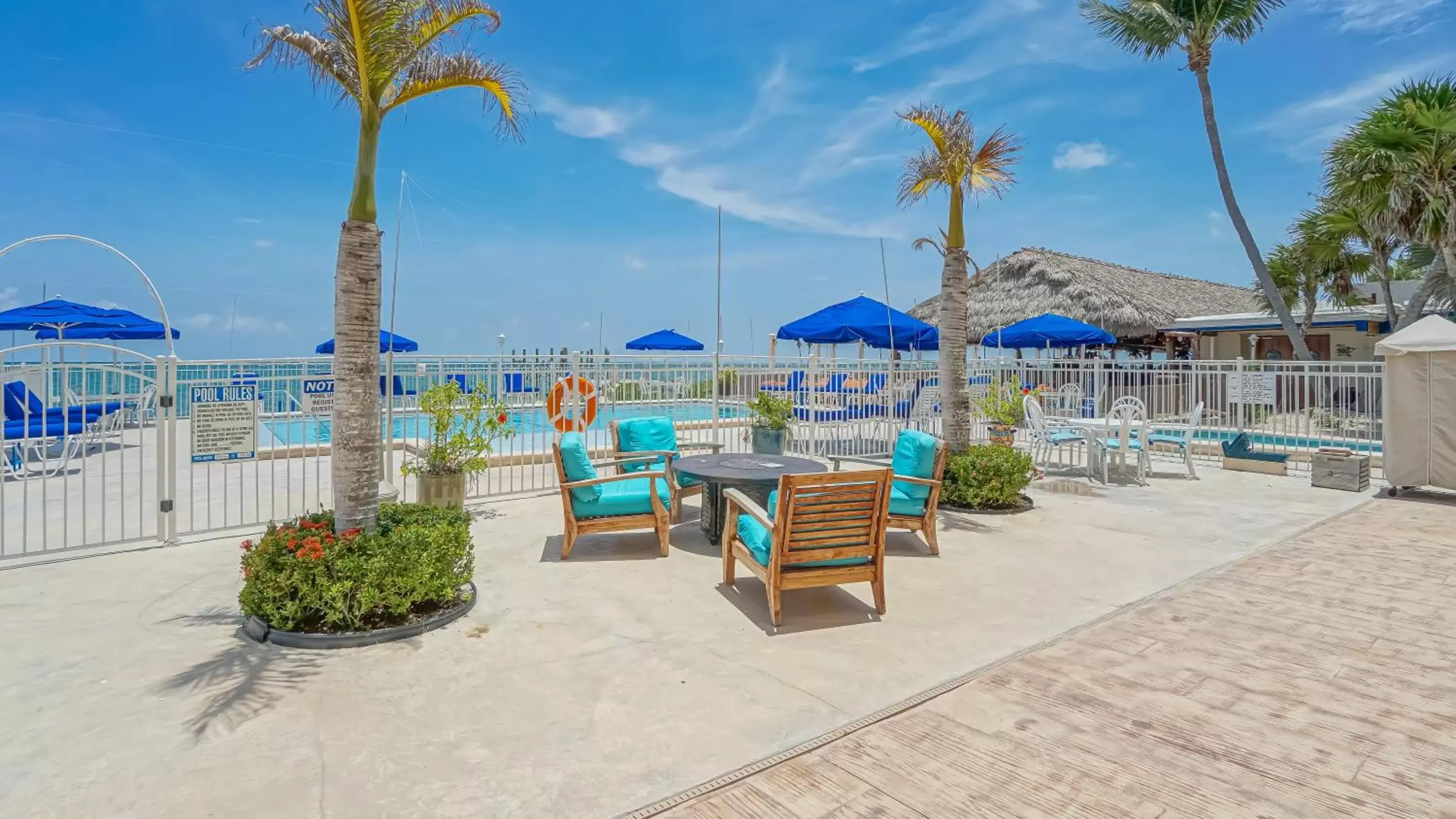 Patio, Swimming Pool in Glunz Ocean Beach Hotel and Resort