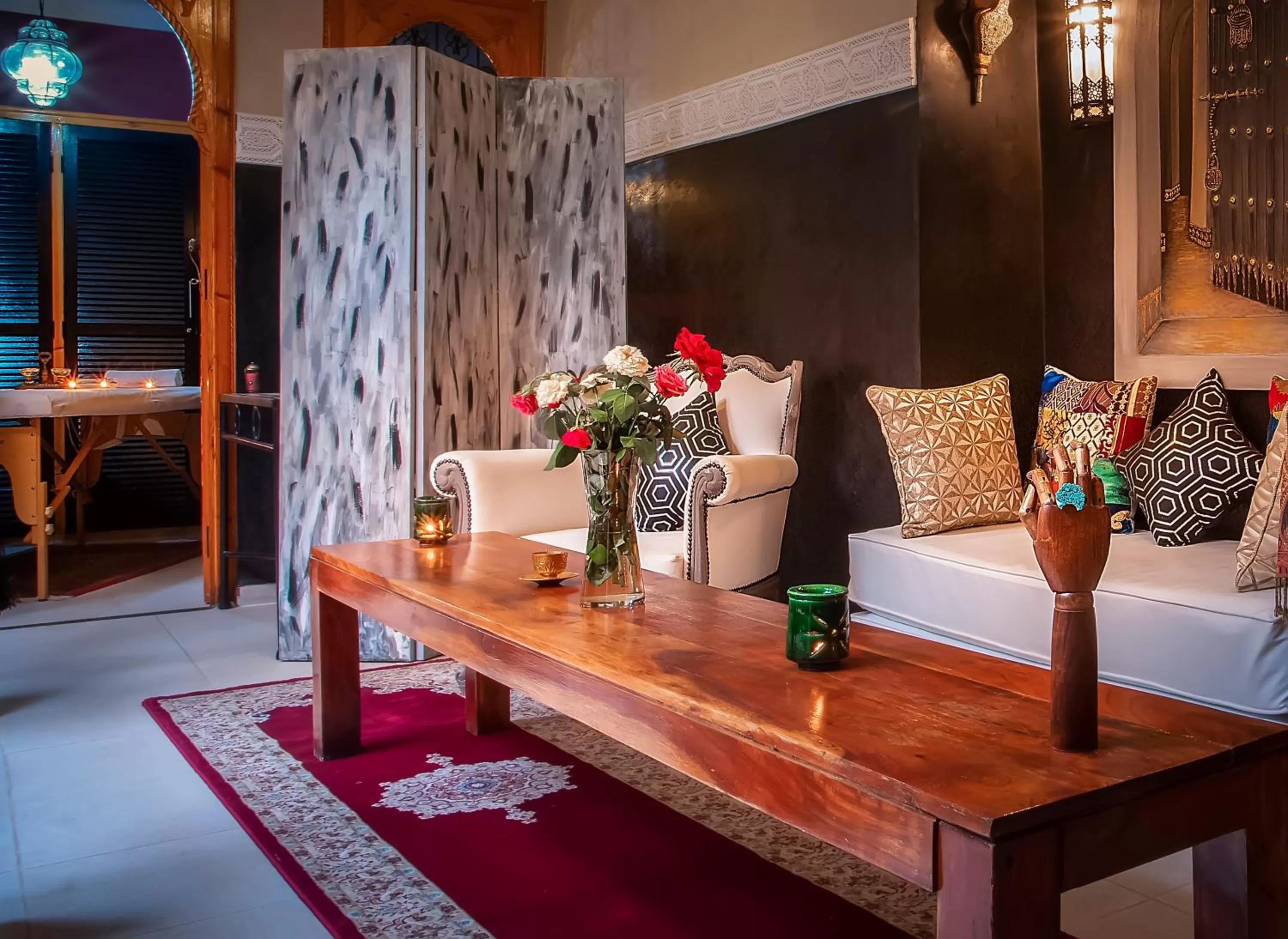 Living room in Riad Rodaina & SPA