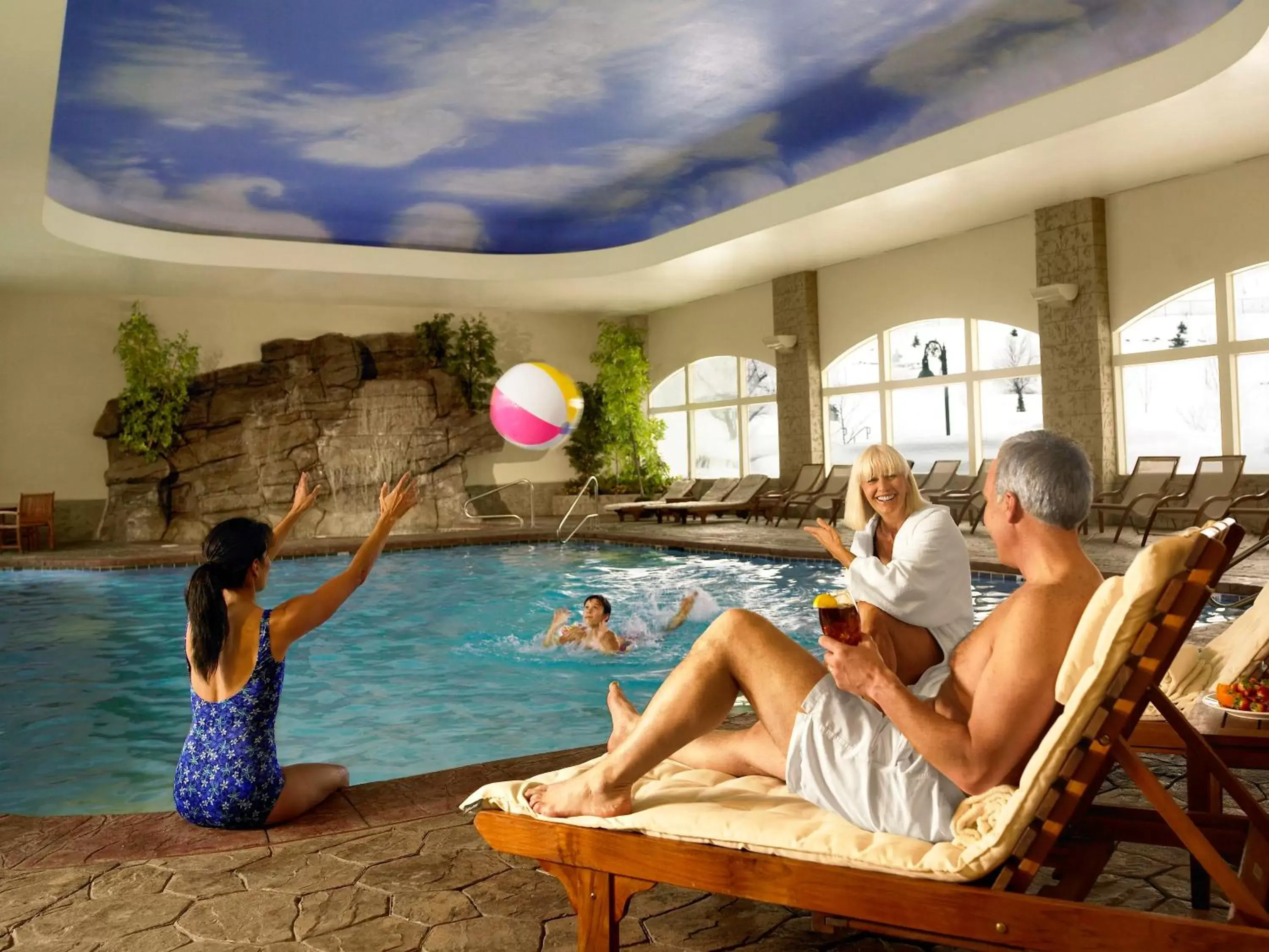 Swimming pool, Guests in Zermatt Utah Resort & Spa Trademark Collection by Wyndham