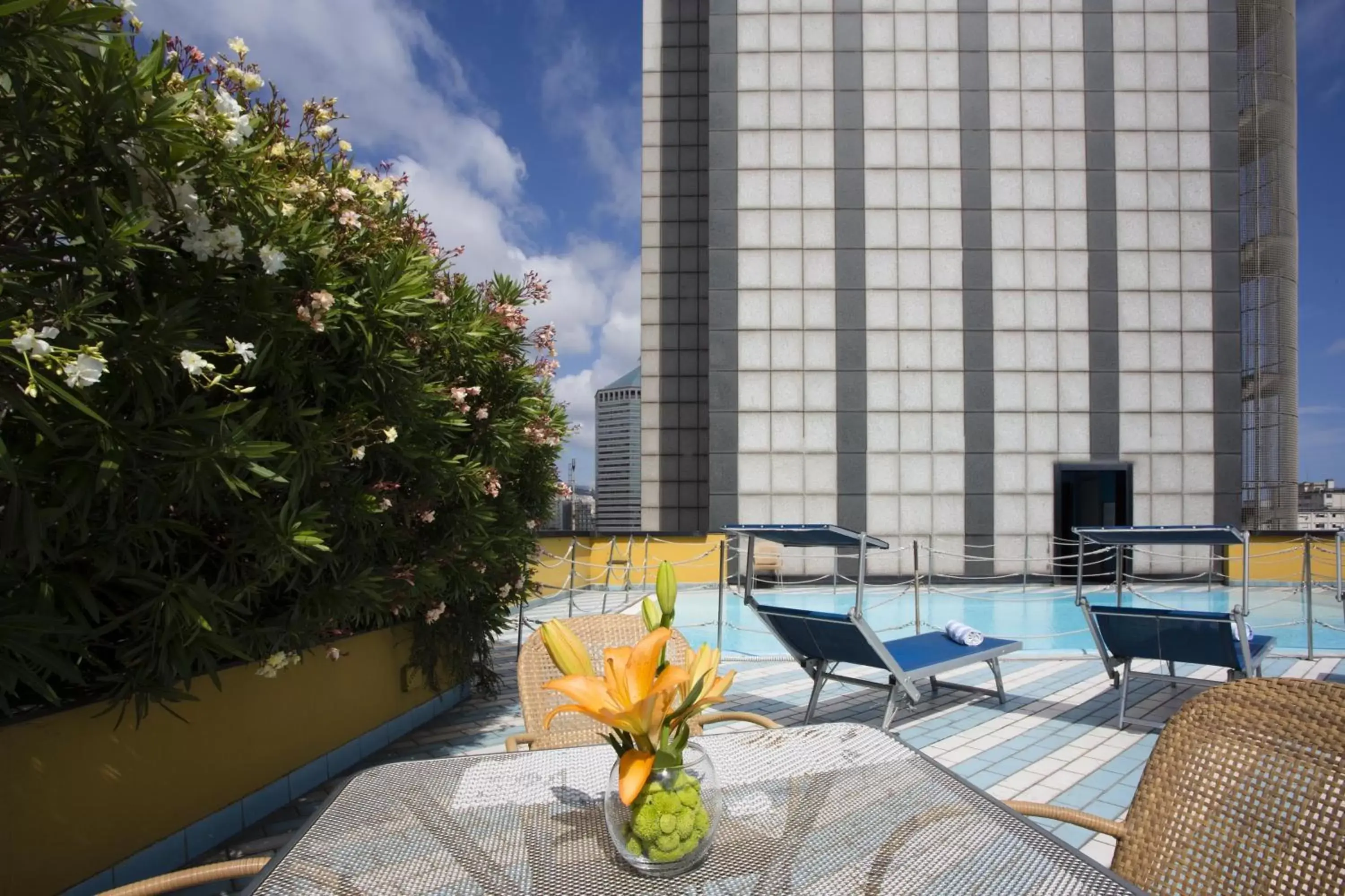 Balcony/Terrace in Hotel Novotel Genova City